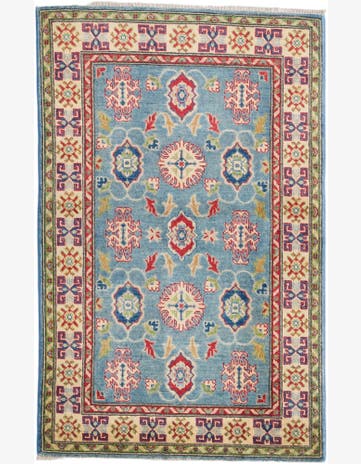 3' 2 x 5' Hand Knotted Kazak Rug