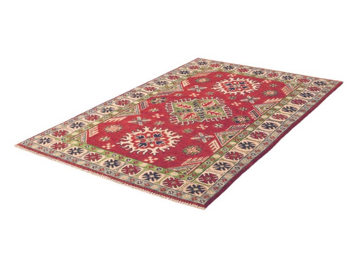 Detail image of 3' 3 x 4' 11 Hand Knotted Kazak Rug