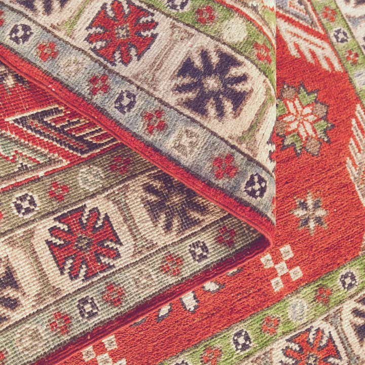 3' 3 x 4' 11 Hand Knotted Kazak Rug