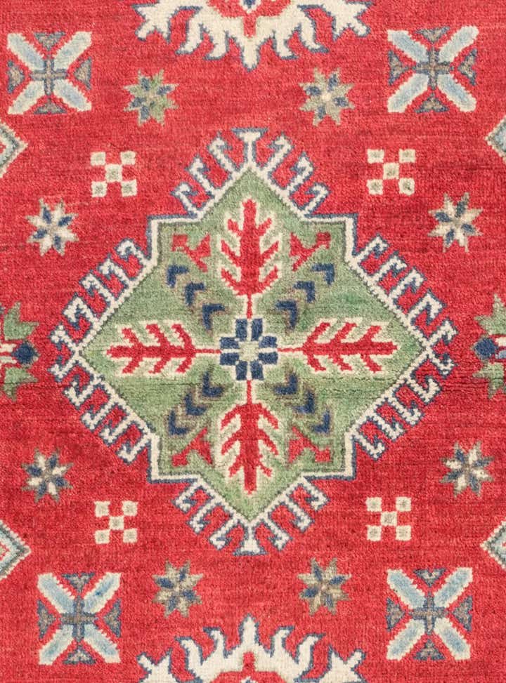 3' 3 x 4' 11 Hand Knotted Kazak Rug