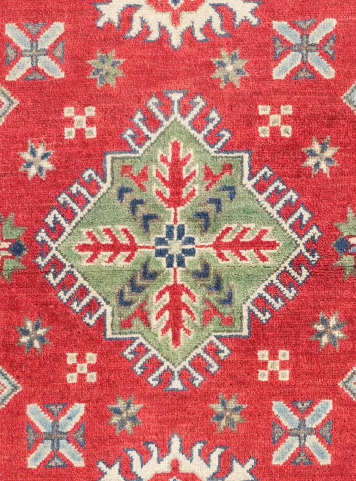 Detail image of 3' 3 x 4' 11 Hand Knotted Kazak Rug