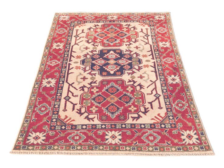 Detail image of 3' 3 x 5' Hand Knotted Kazak Rug