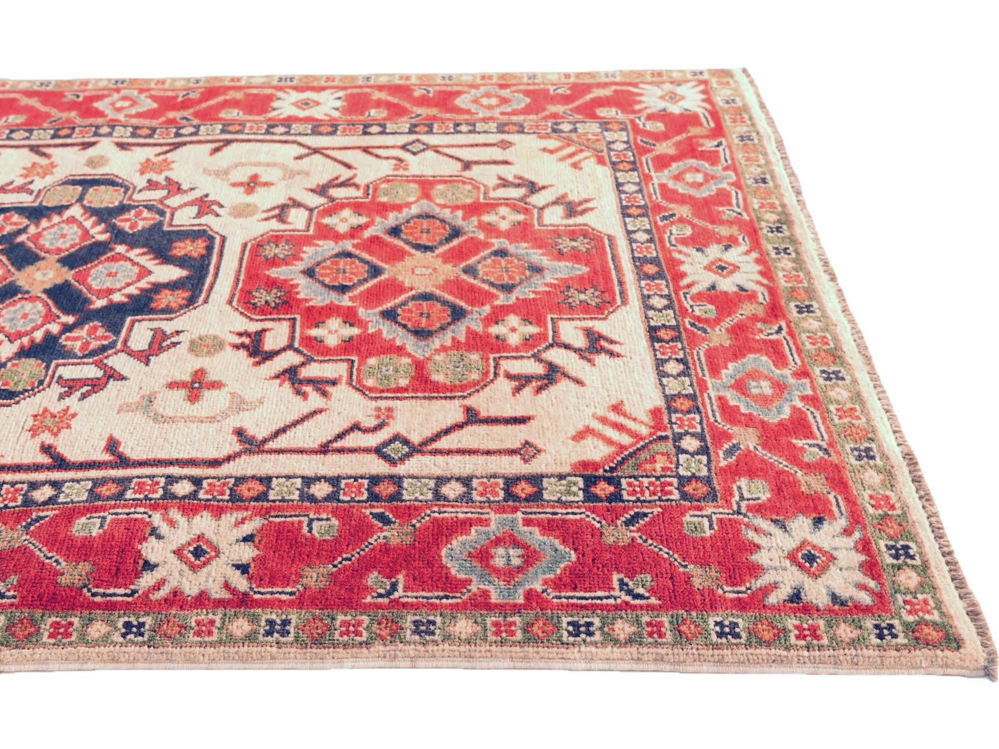3' 3 x 5' Hand Knotted Kazak Rug