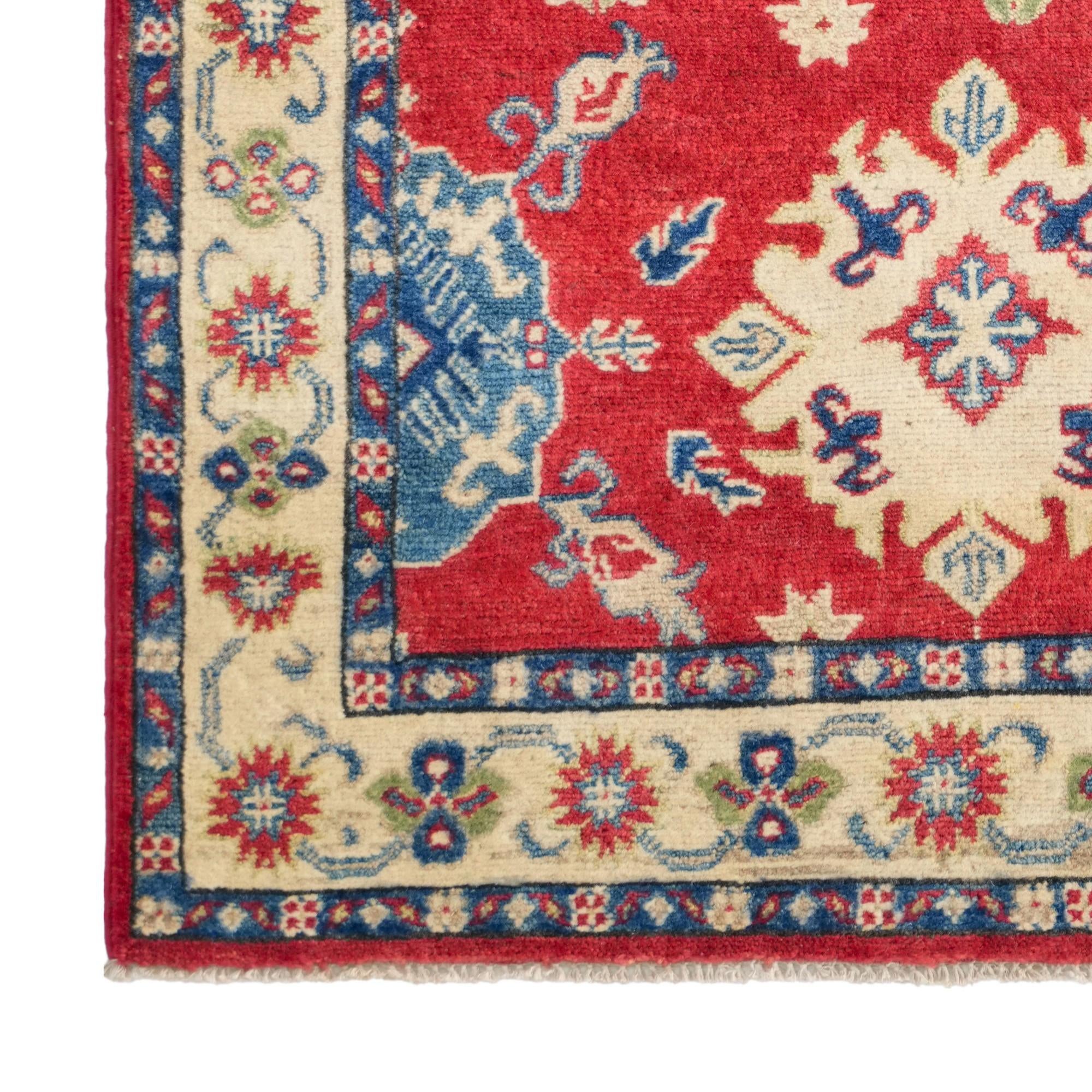 95cm x 145cm Hand Knotted Kazak Rug