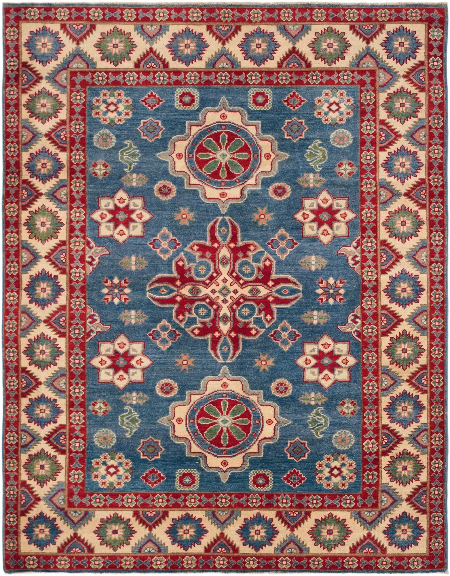 5' x 6' 5 Hand Knotted Kazak Rug