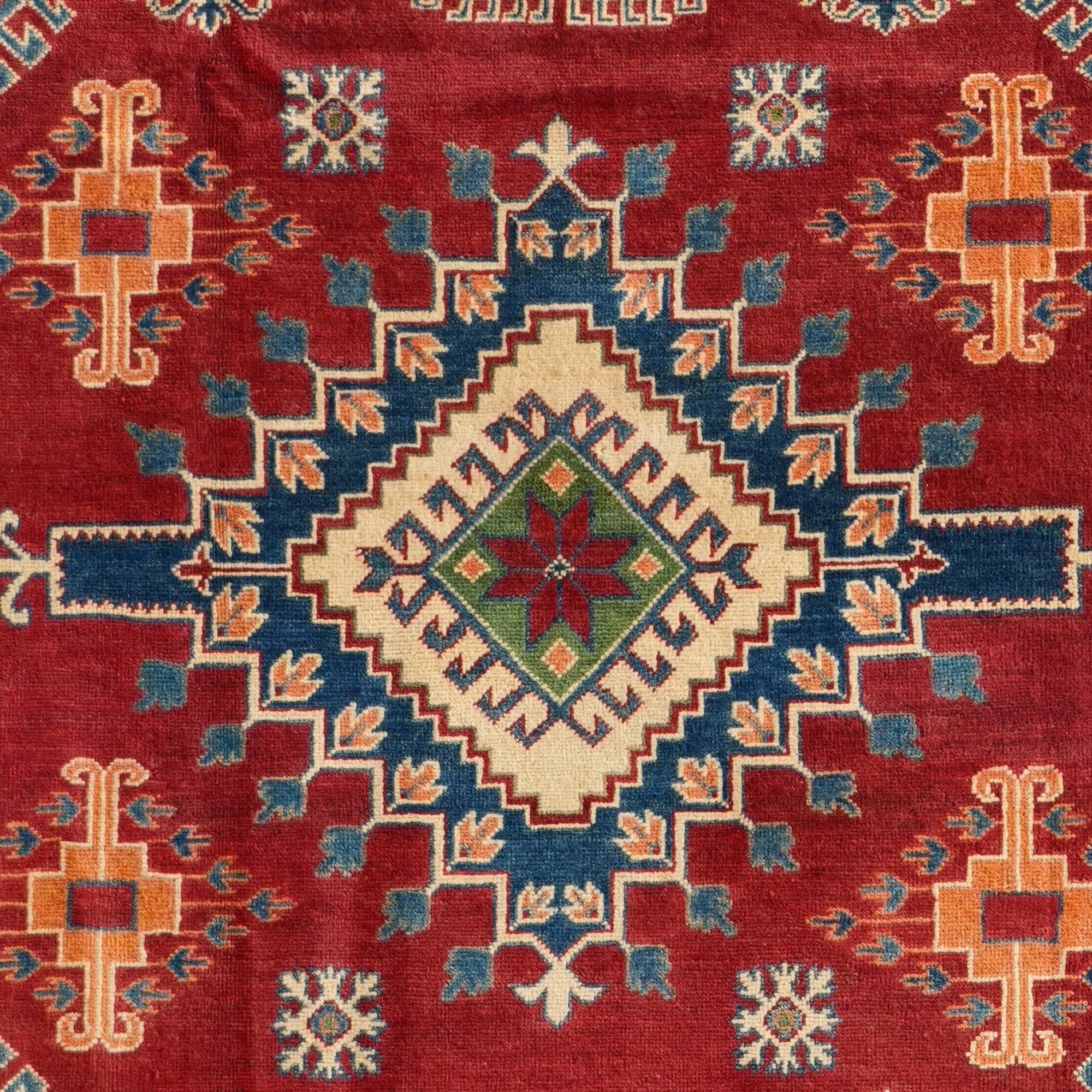 Detail image 10 of 10: 6' 7 x 9' 10 Hand Knotted Kazak Rug