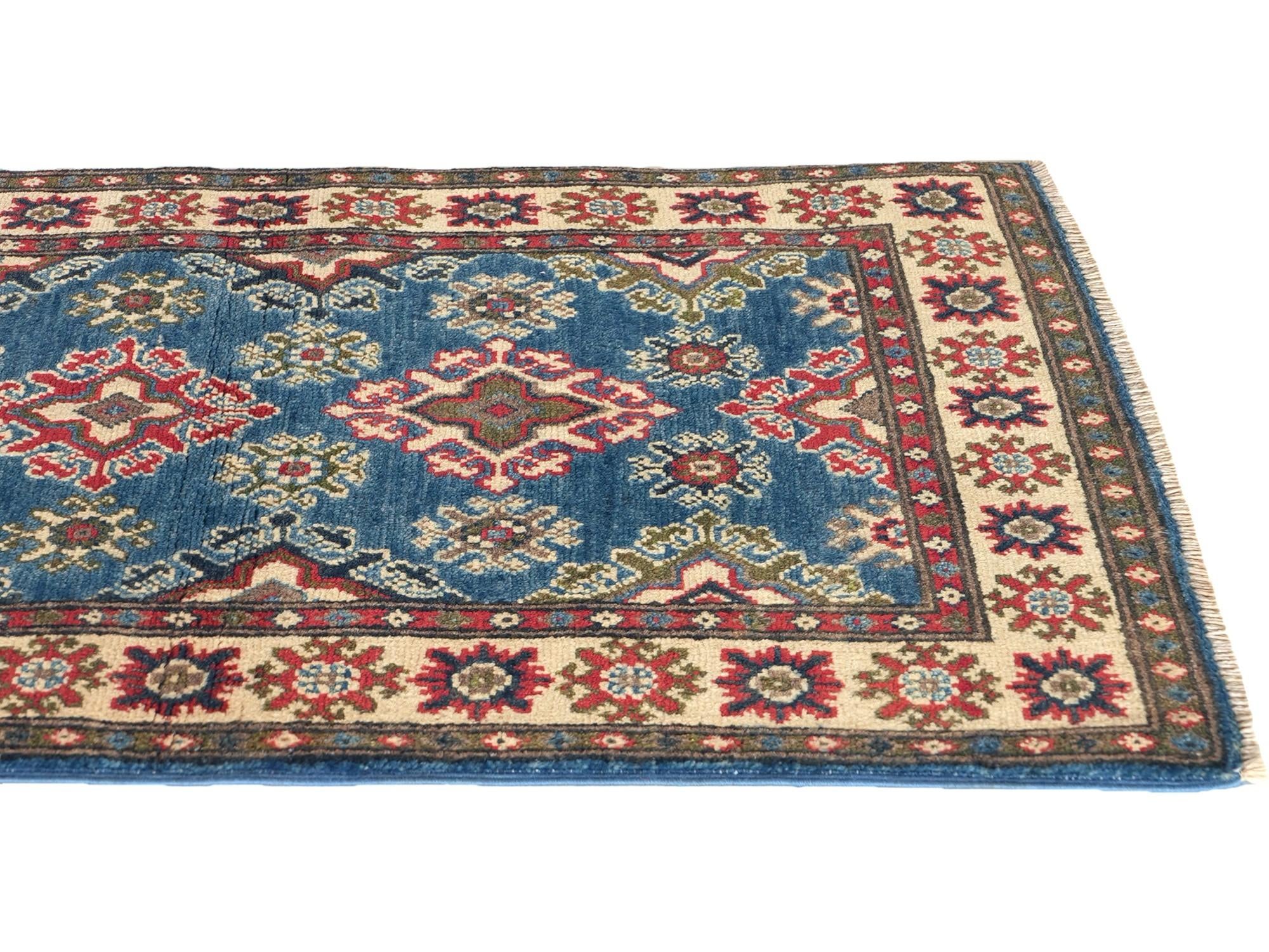 Detail image 6 of 10: 2' 6 x 4' 4 Hand Knotted Kazak Rug