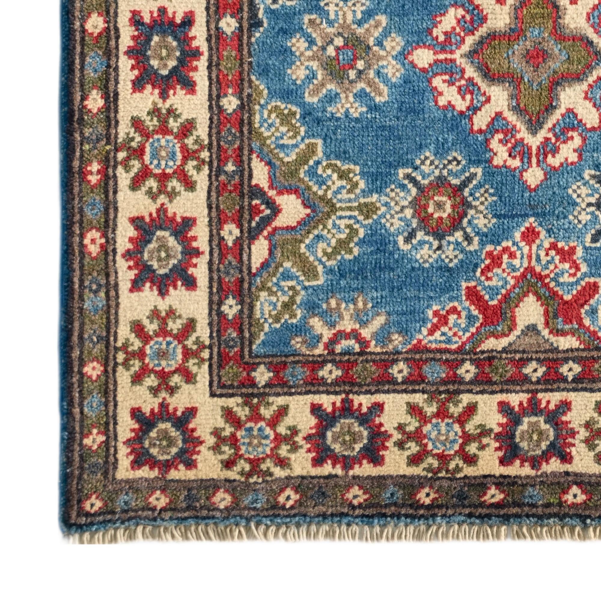 Detail image 7 of 10: 2' 6 x 4' 4 Hand Knotted Kazak Rug