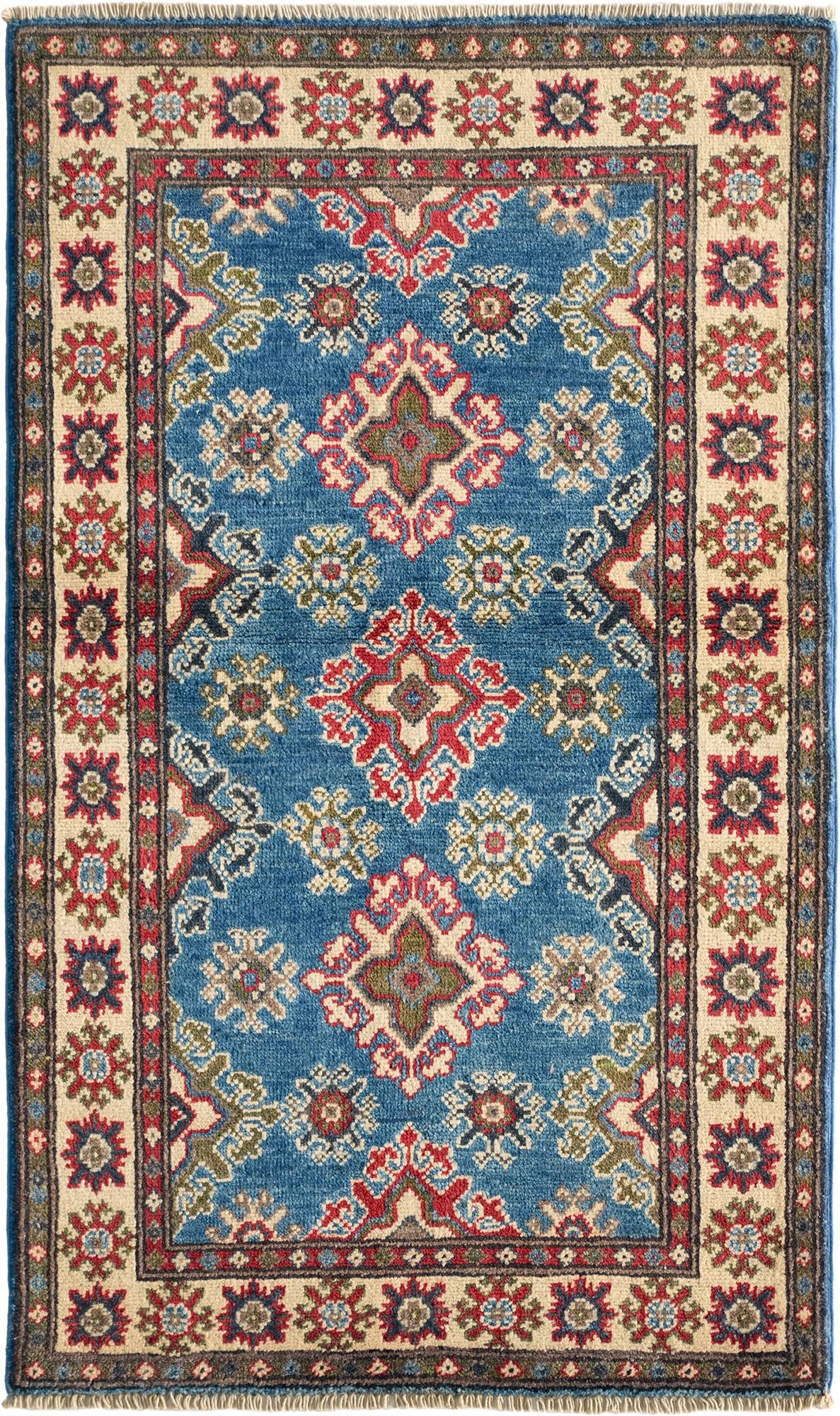 Detail image 2 of 10: 2' 6 x 4' 4 Hand Knotted Kazak Rug