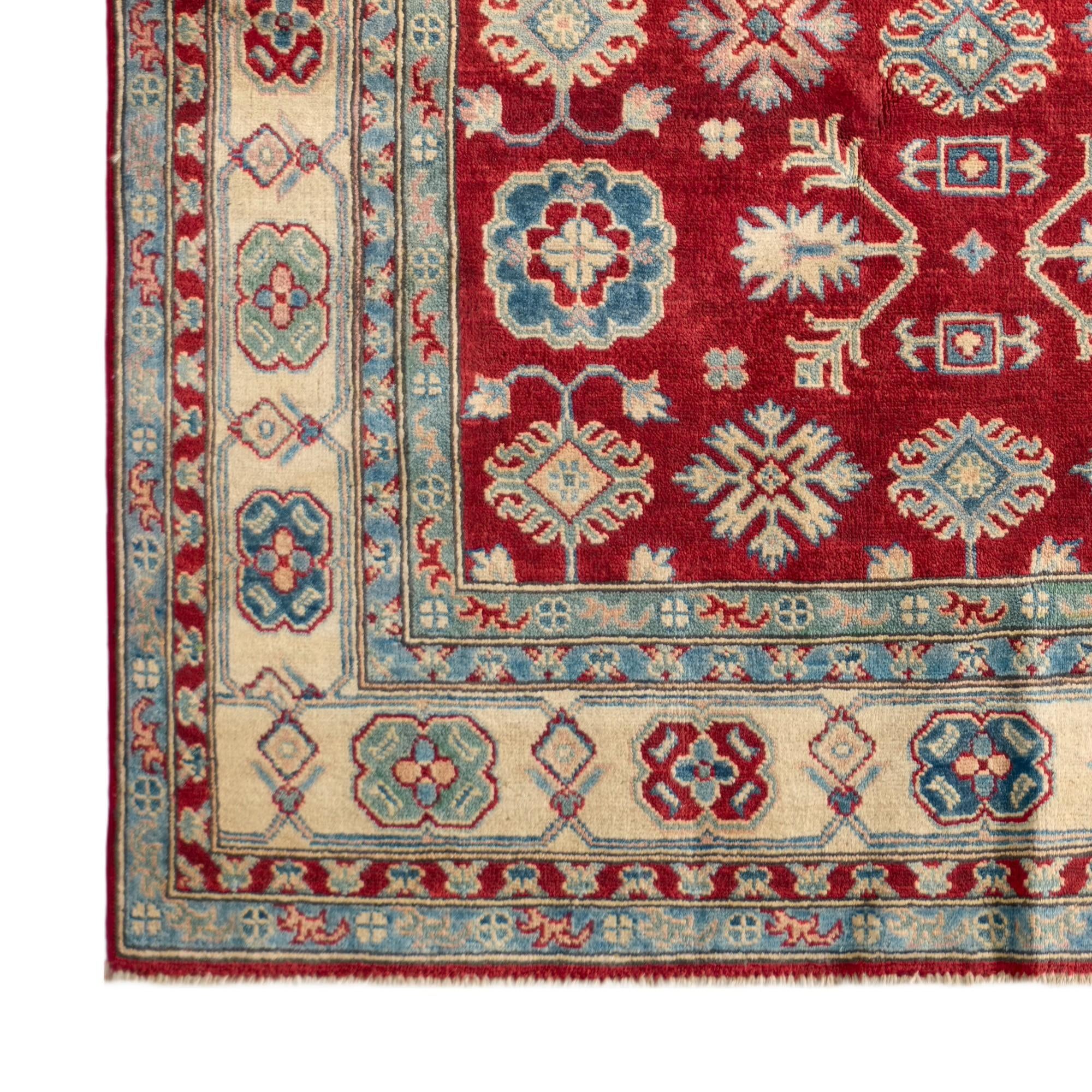 Detail image 7 of 10: 4' 11 x 6' 9 Hand Knotted Kazak Rug