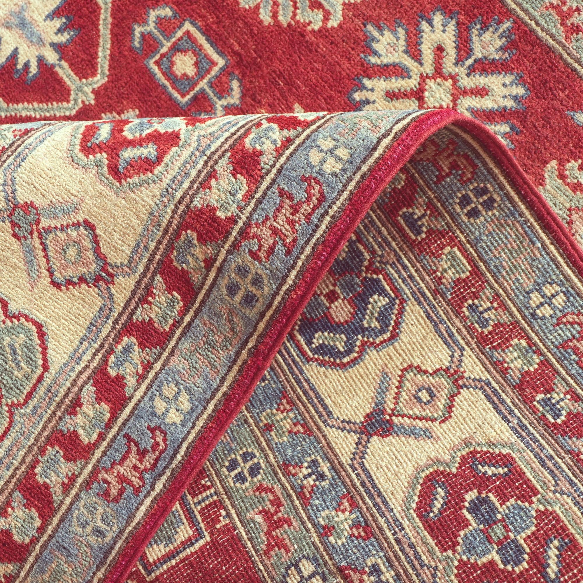 Detail image 8 of 10: 4' 11 x 6' 9 Hand Knotted Kazak Rug