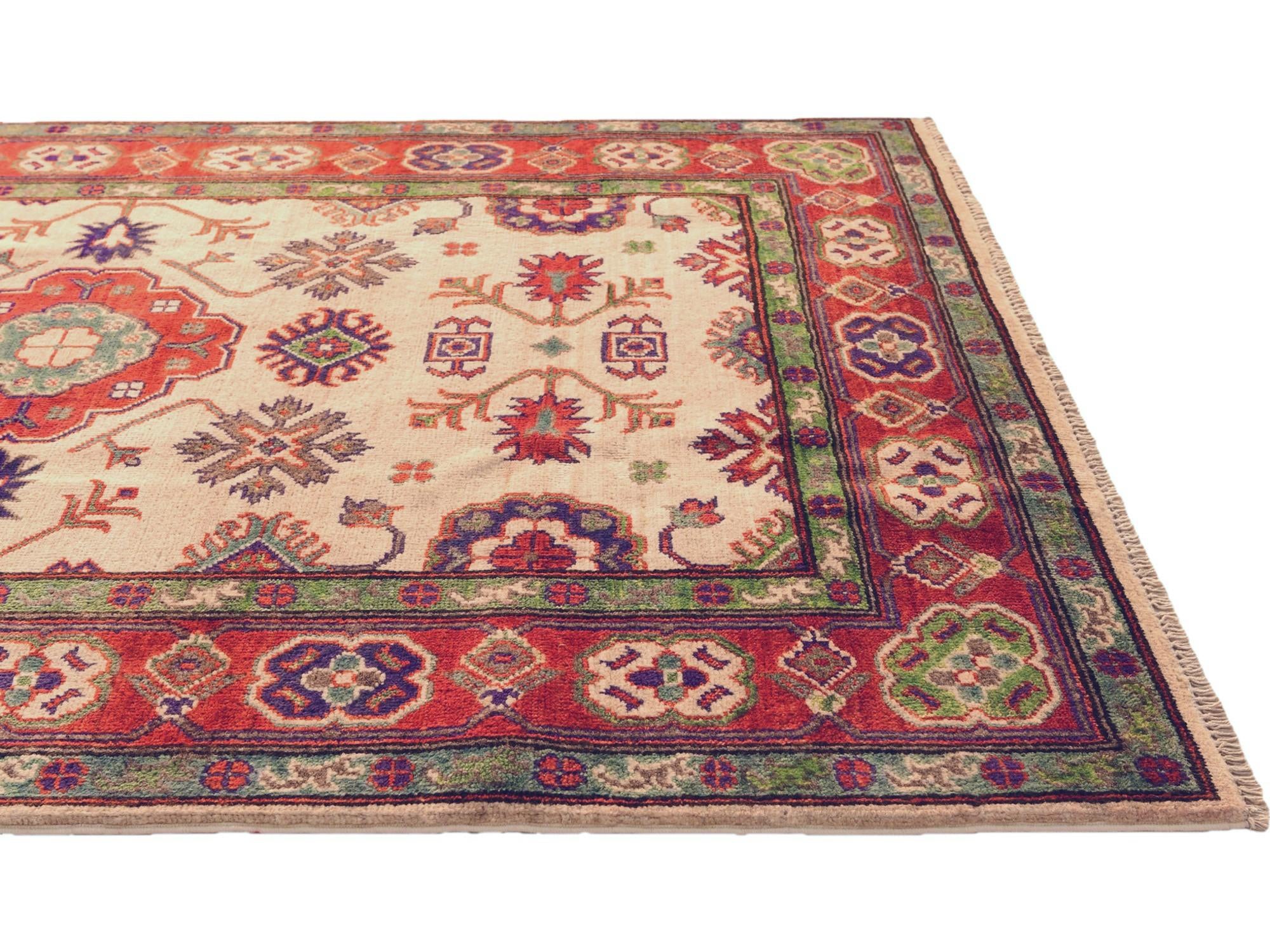 3' 10 x 5' 11 Hand Knotted Kazak Rug