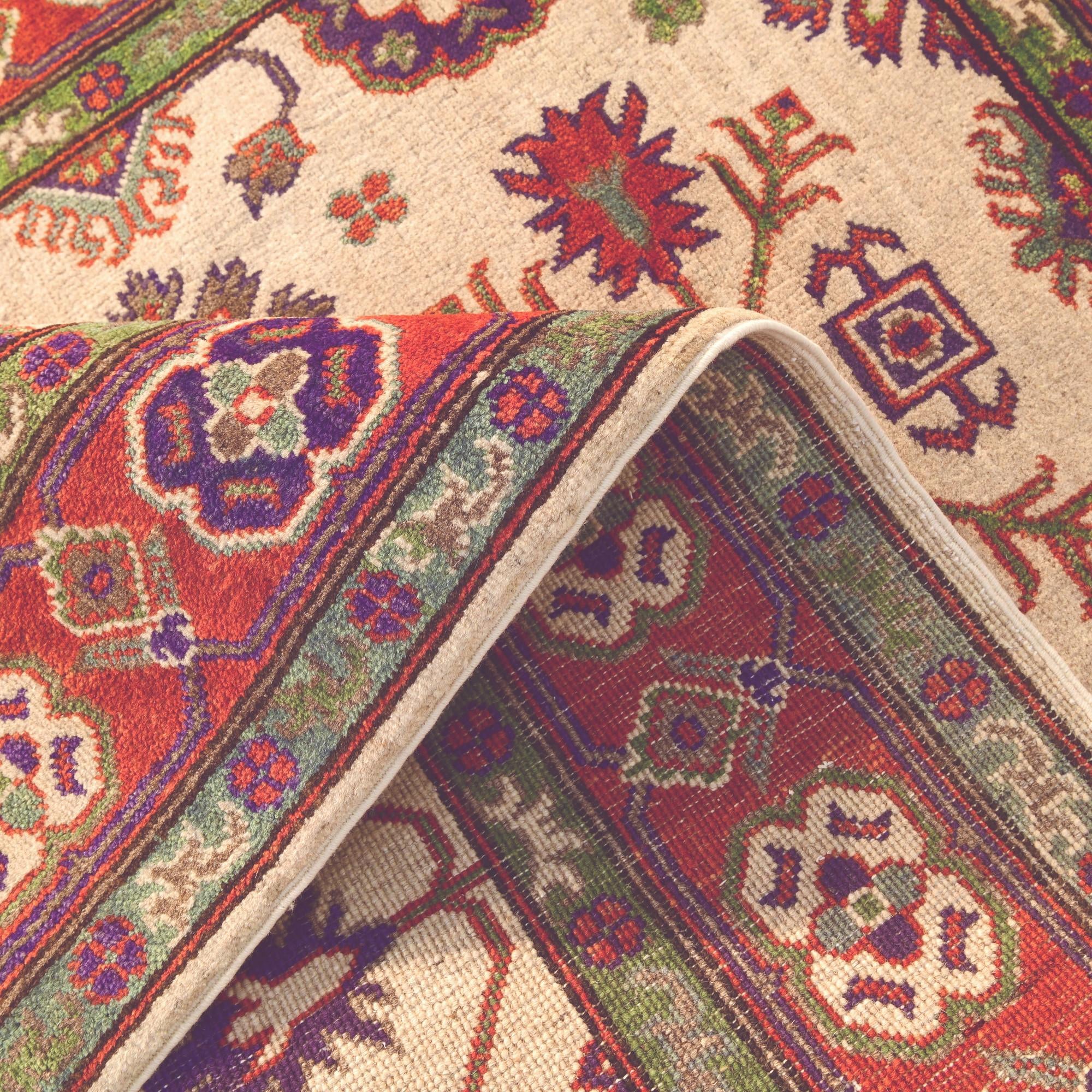 3' 10 x 5' 11 Hand Knotted Kazak Rug