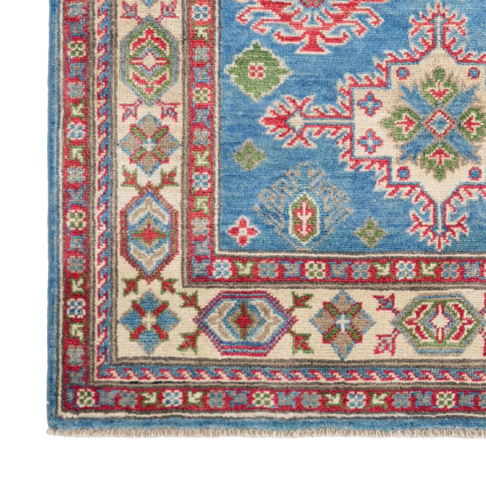 3' 3 x 4' 10 Hand Knotted Kazak Rug
