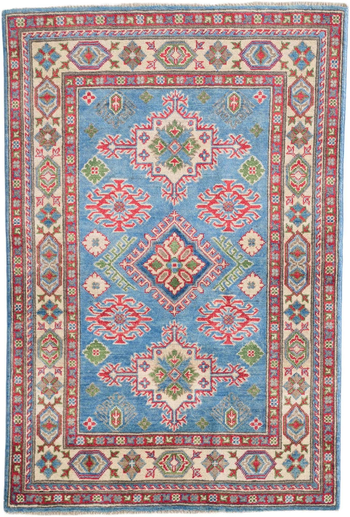 3' 3 x 4' 10 Hand Knotted Kazak Rug