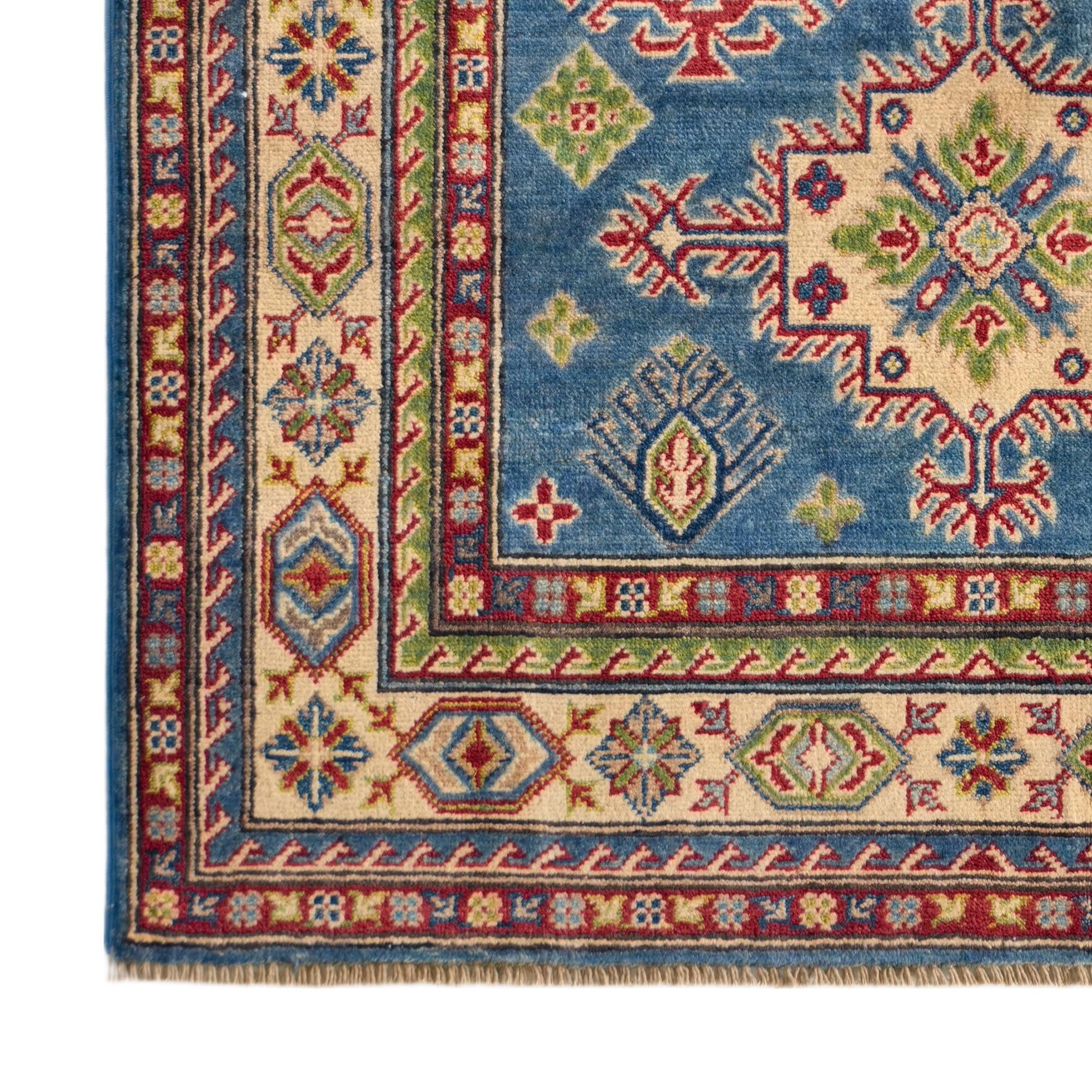 Detail image 7 of 12: 3' 10 x 6' Hand Knotted Kazak Rug