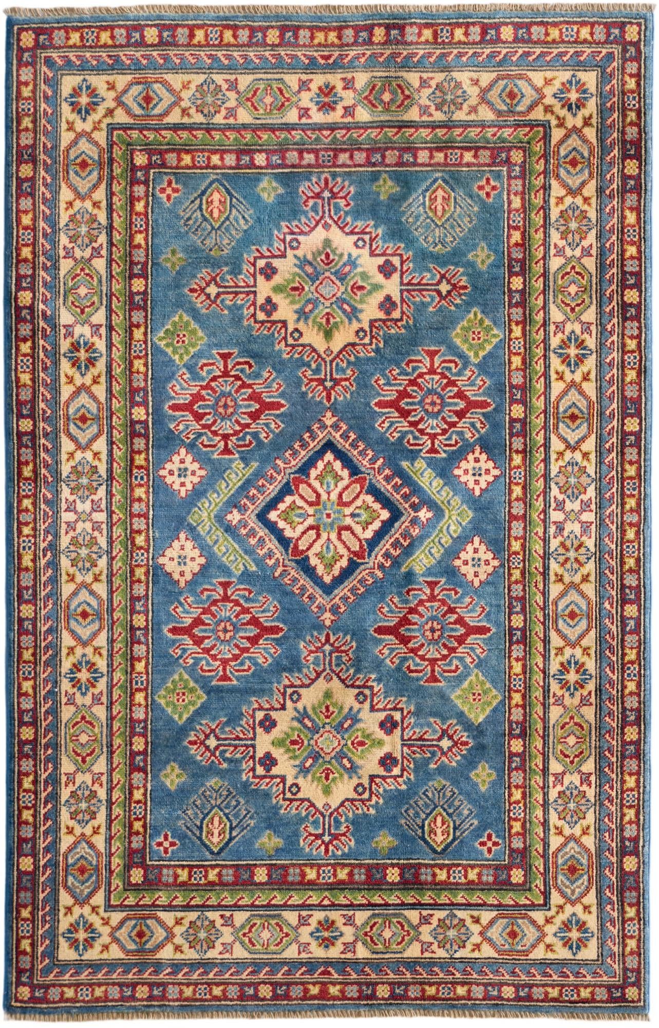 Detail image 2 of 12: 3' 10 x 6' Hand Knotted Kazak Rug