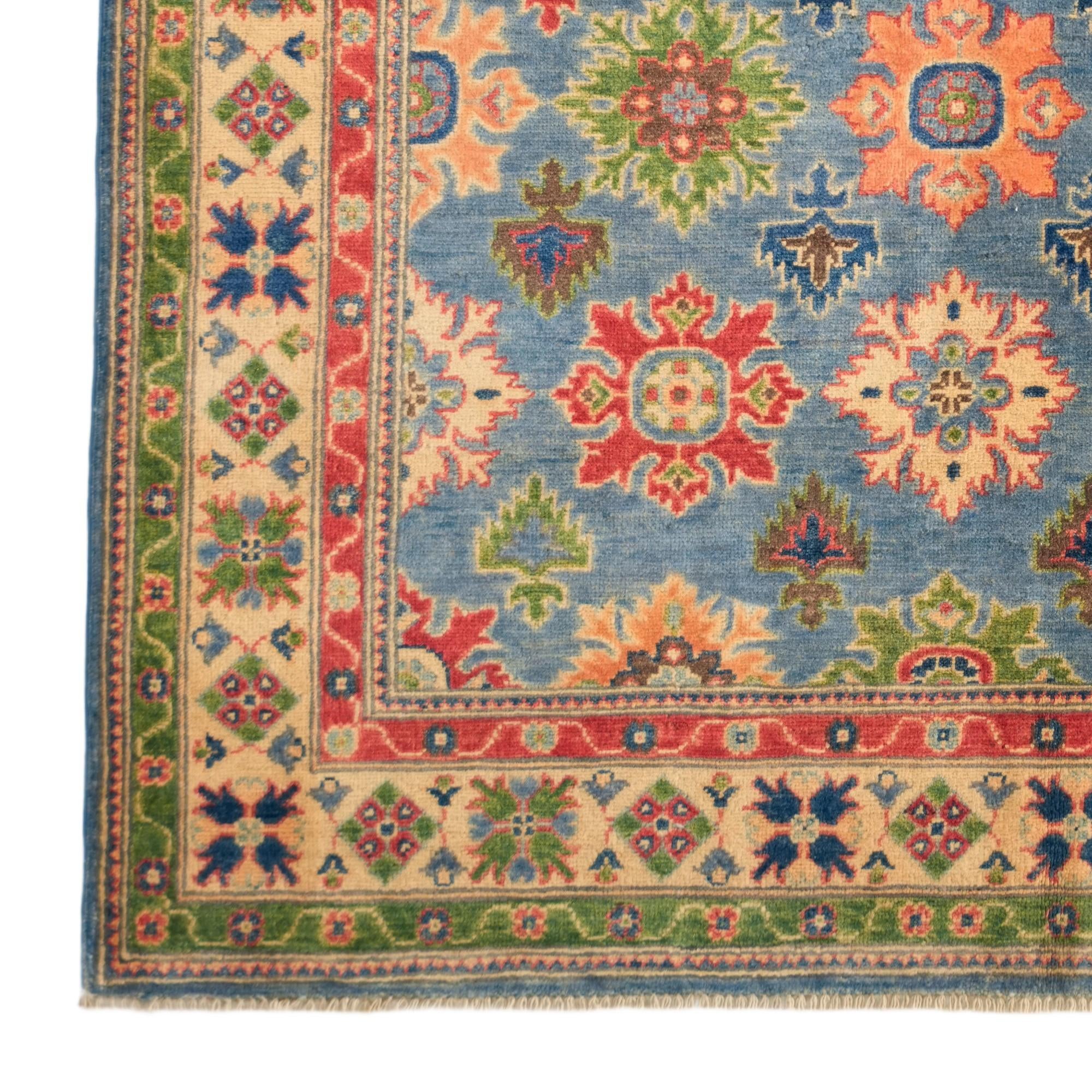 155cm x 215cm Hand Knotted Kazak Rug