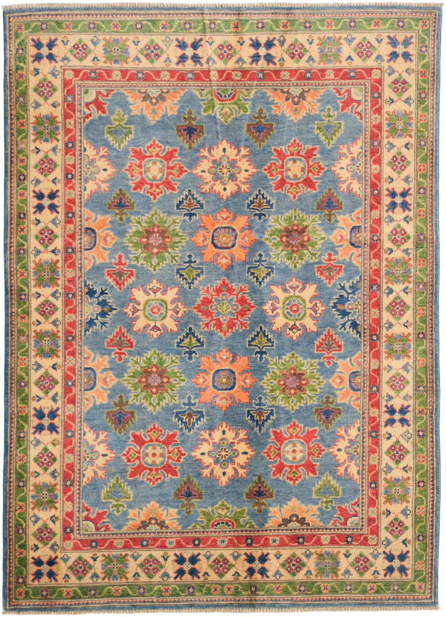 5' 1 x 7' 1 Hand Knotted Kazak Rug