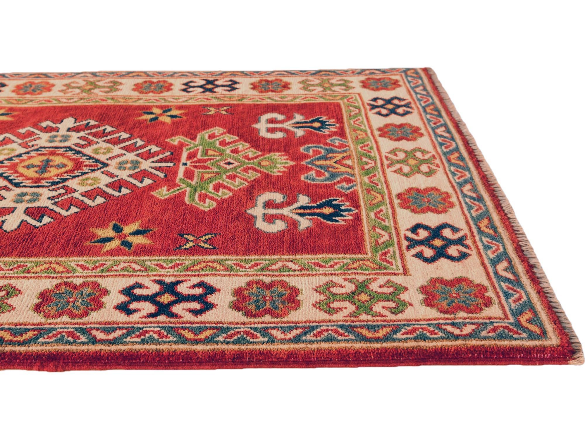 2' 10 x 4' 2 Hand Knotted Kazak Rug