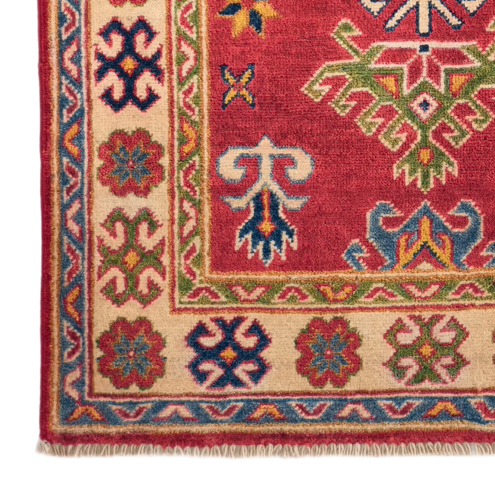Detail image 7 of 10: 2' 10 x 4' 2 Hand Knotted Kazak Rug