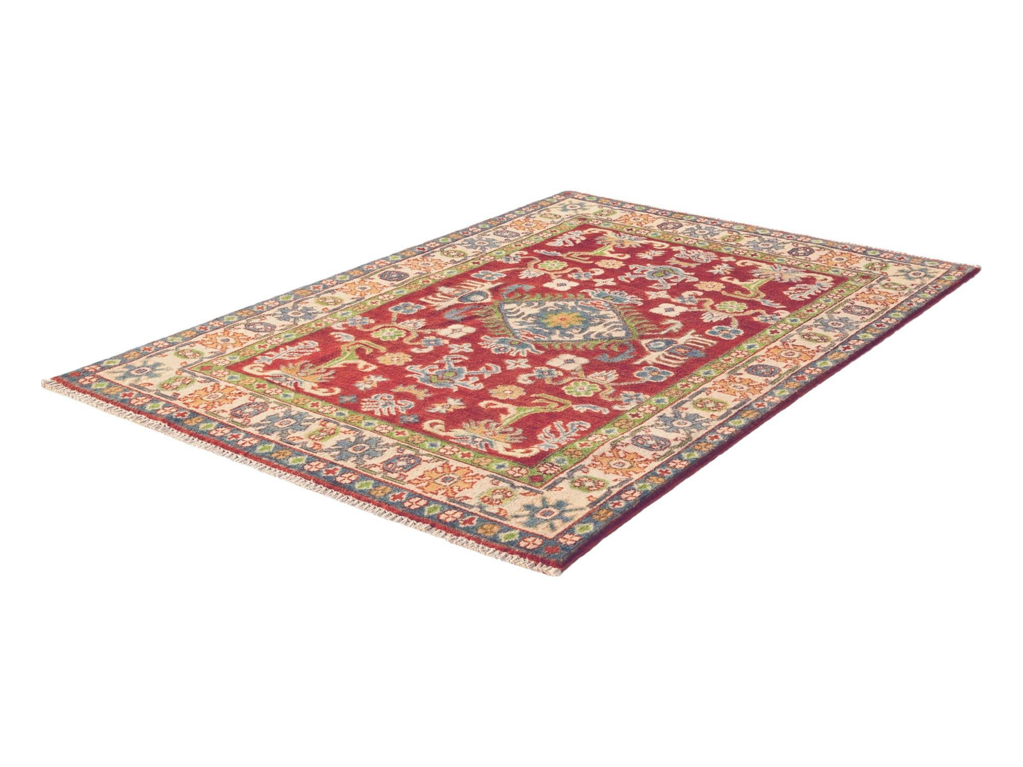 3' 4 x 4' 11 Hand Knotted Kazak Rug