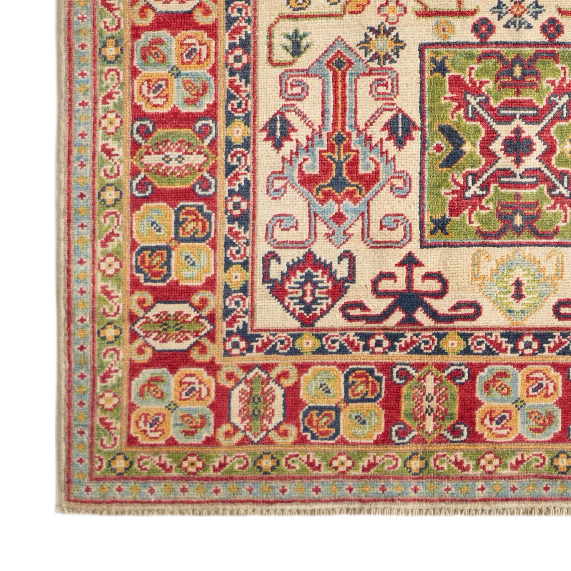Detail image 7 of 12: 4' x 5' 11 Hand Knotted Kazak Rug