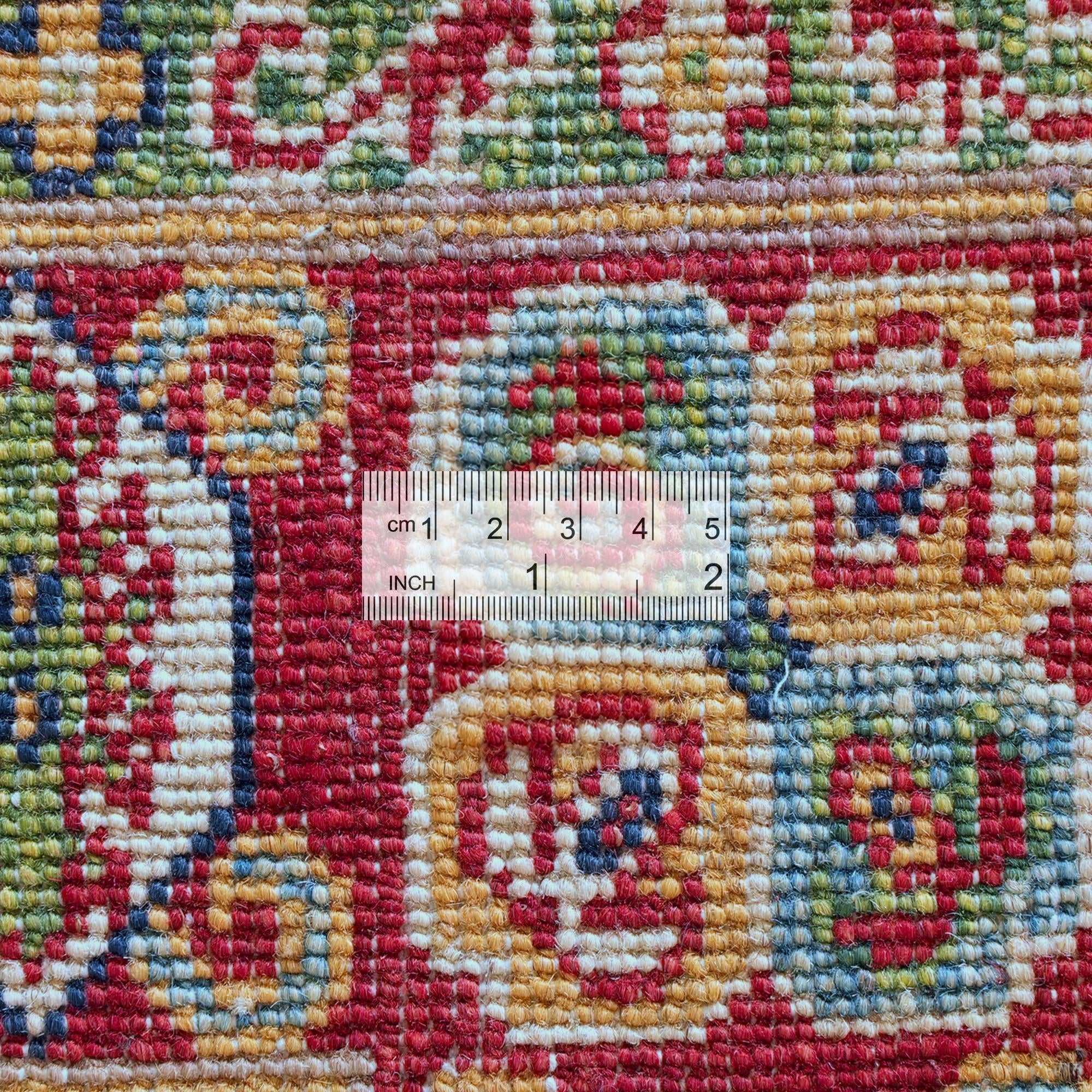 Detail image 10 of 12: 4' x 5' 11 Hand Knotted Kazak Rug