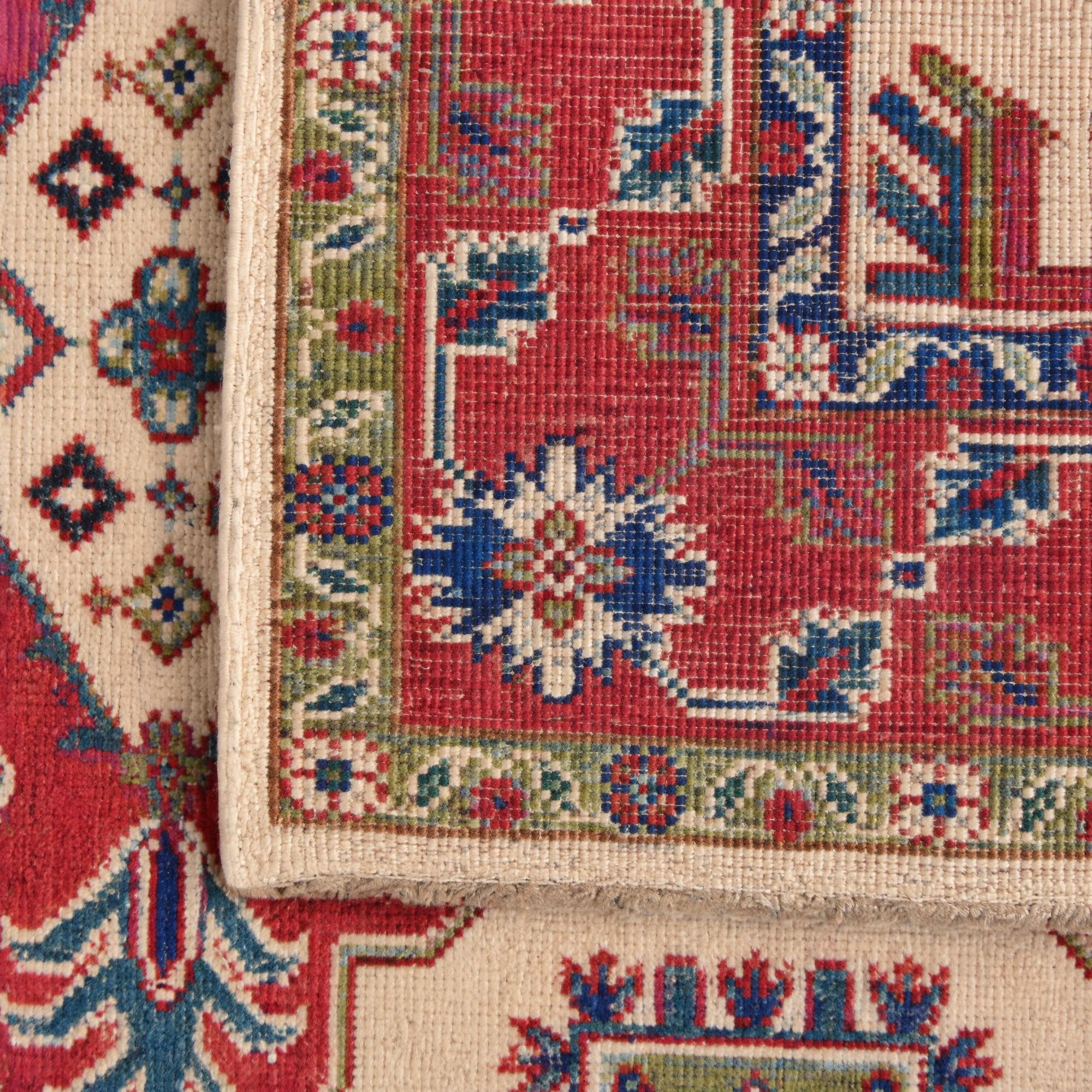 120cm x 160cm Handgeknüpft Kazak Teppich