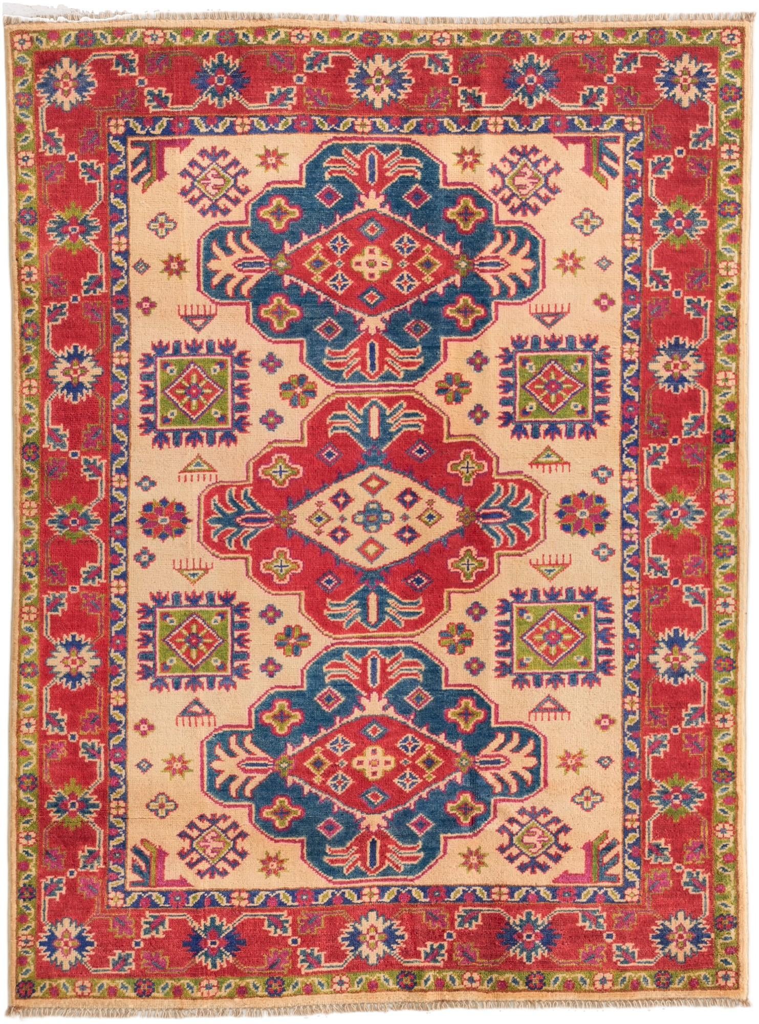 3' 11 x 5' 4 Hand Knotted Kazak Rug