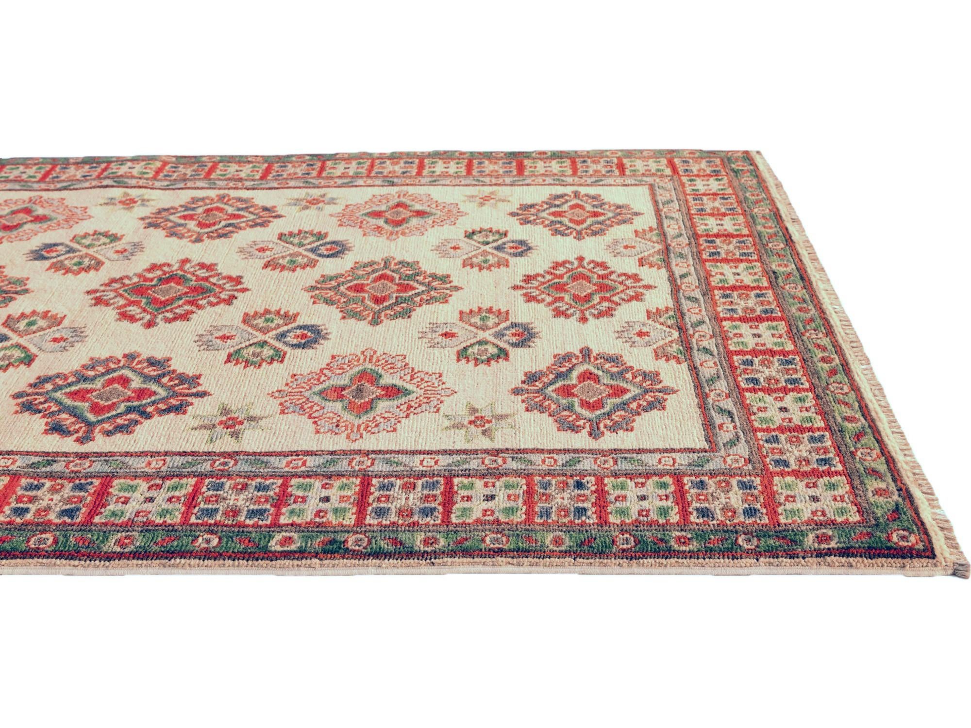 3' 3 x 5' Hand Knotted Kazak Rug