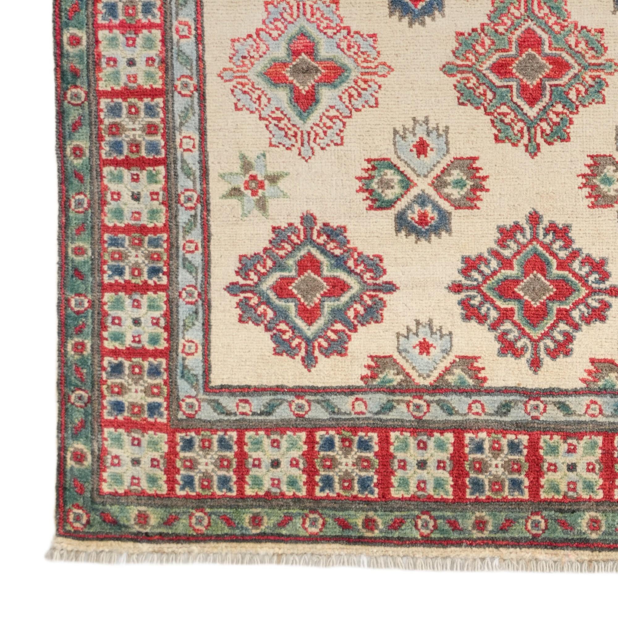 3' 3 x 5' Hand Knotted Kazak Rug