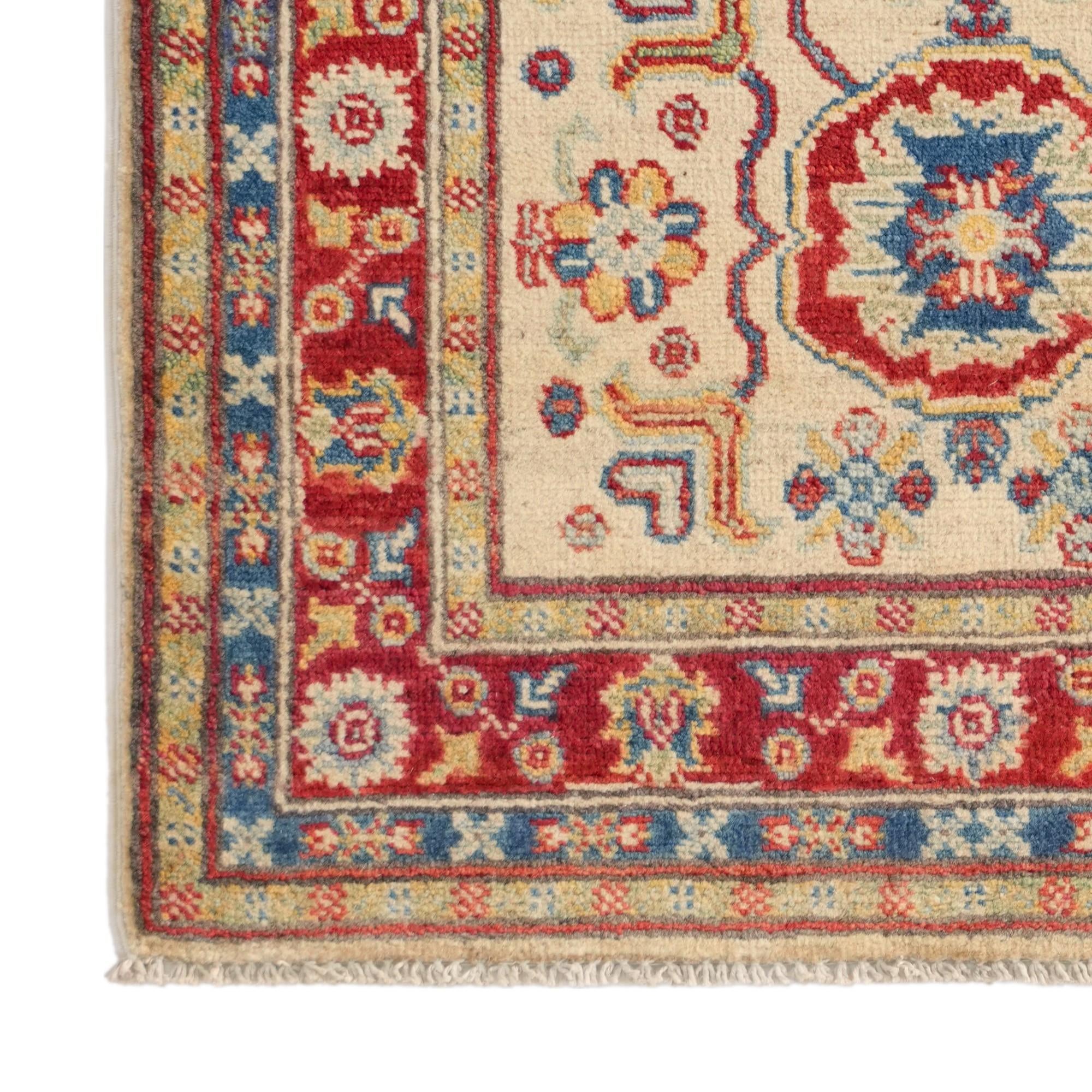80cm x 120cm Handgeknüpft Kazak Teppich