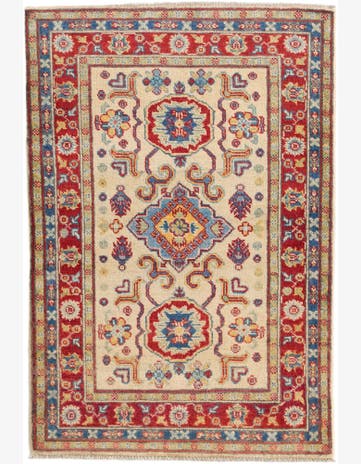 2' 8 x 4' Hand Knotted Kazak Rug