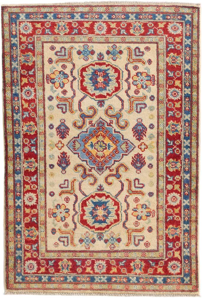 2' 8 x 4' Hand Knotted Kazak Rug