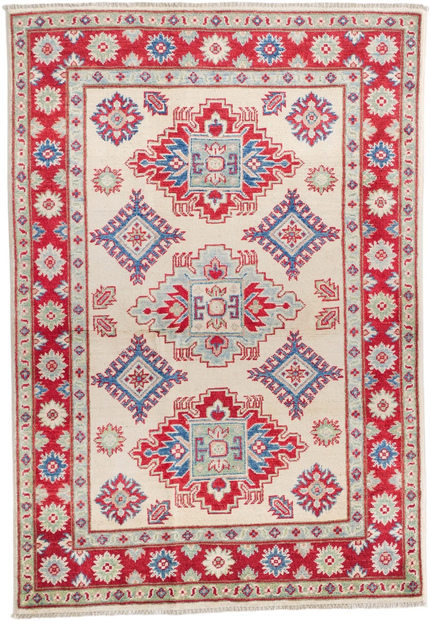 3' 6 x 5' Hand Knotted Kazak Rug