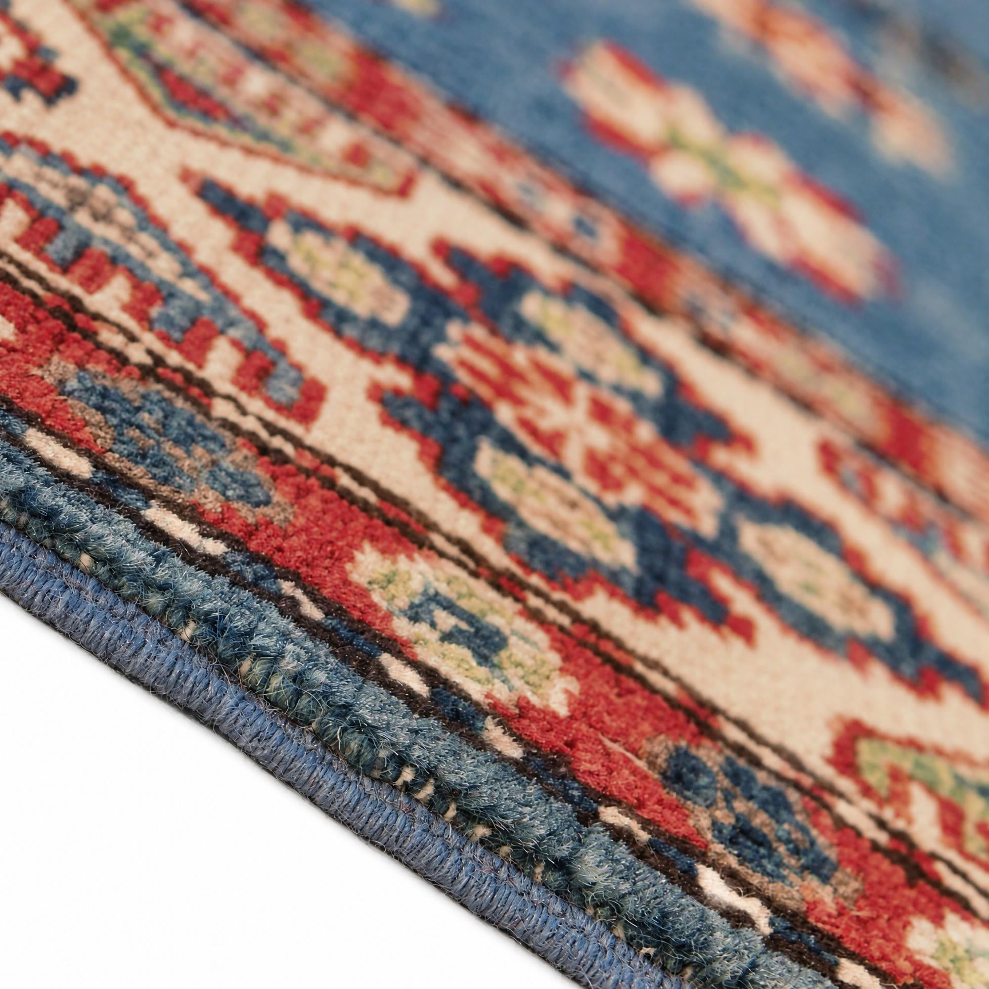 5' 1 x 6' 9 Hand Knotted Kazak Rug