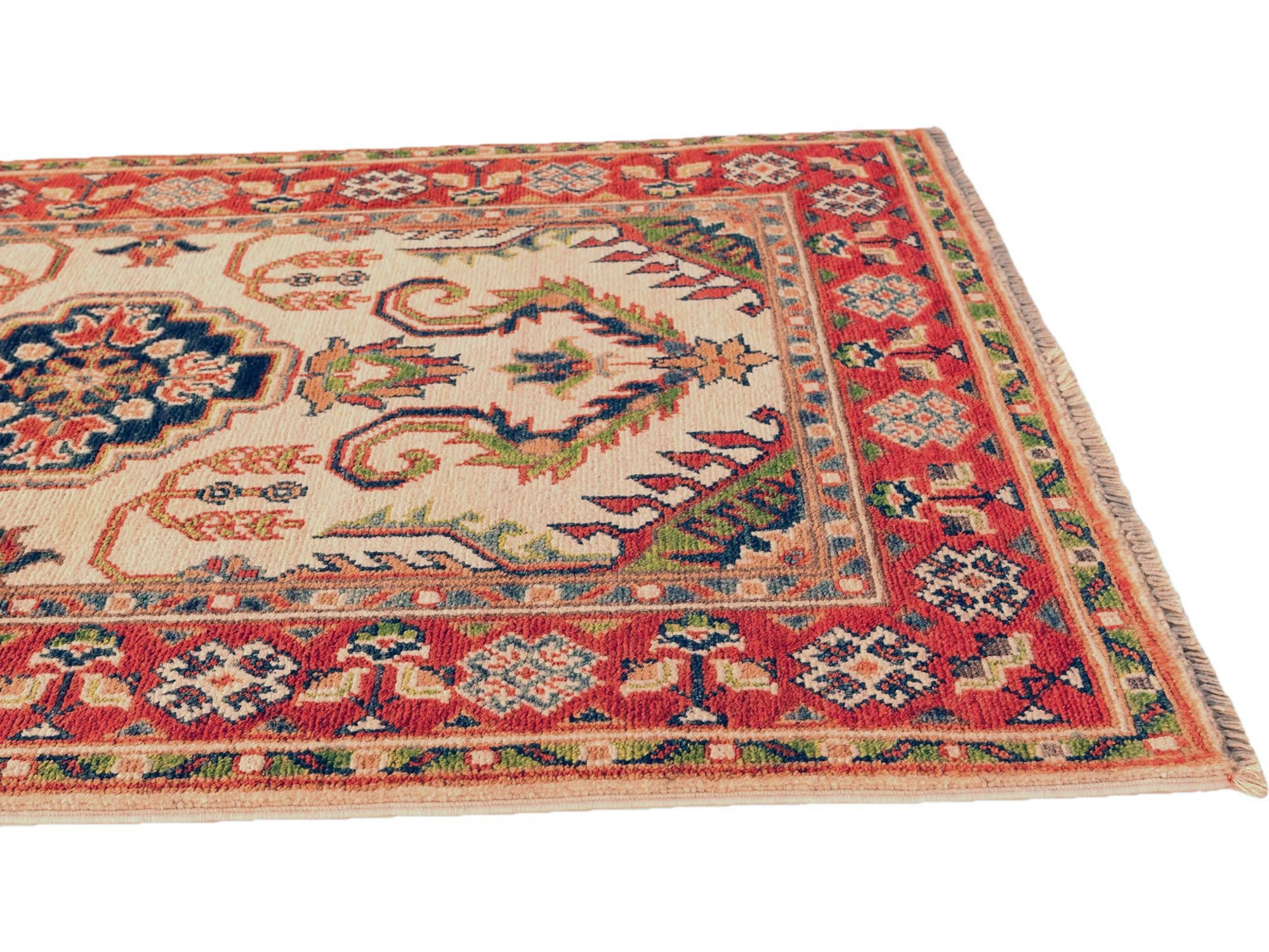 2' 7 x 3' 11 Hand Knotted Kazak Rug
