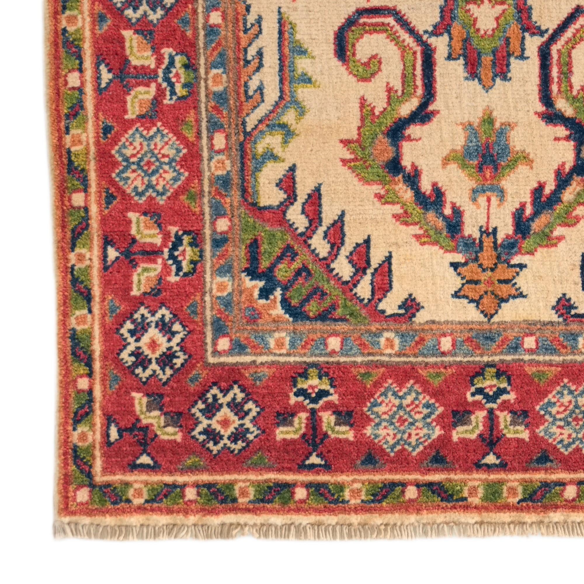 2' 7 x 3' 11 Hand Knotted Kazak Rug