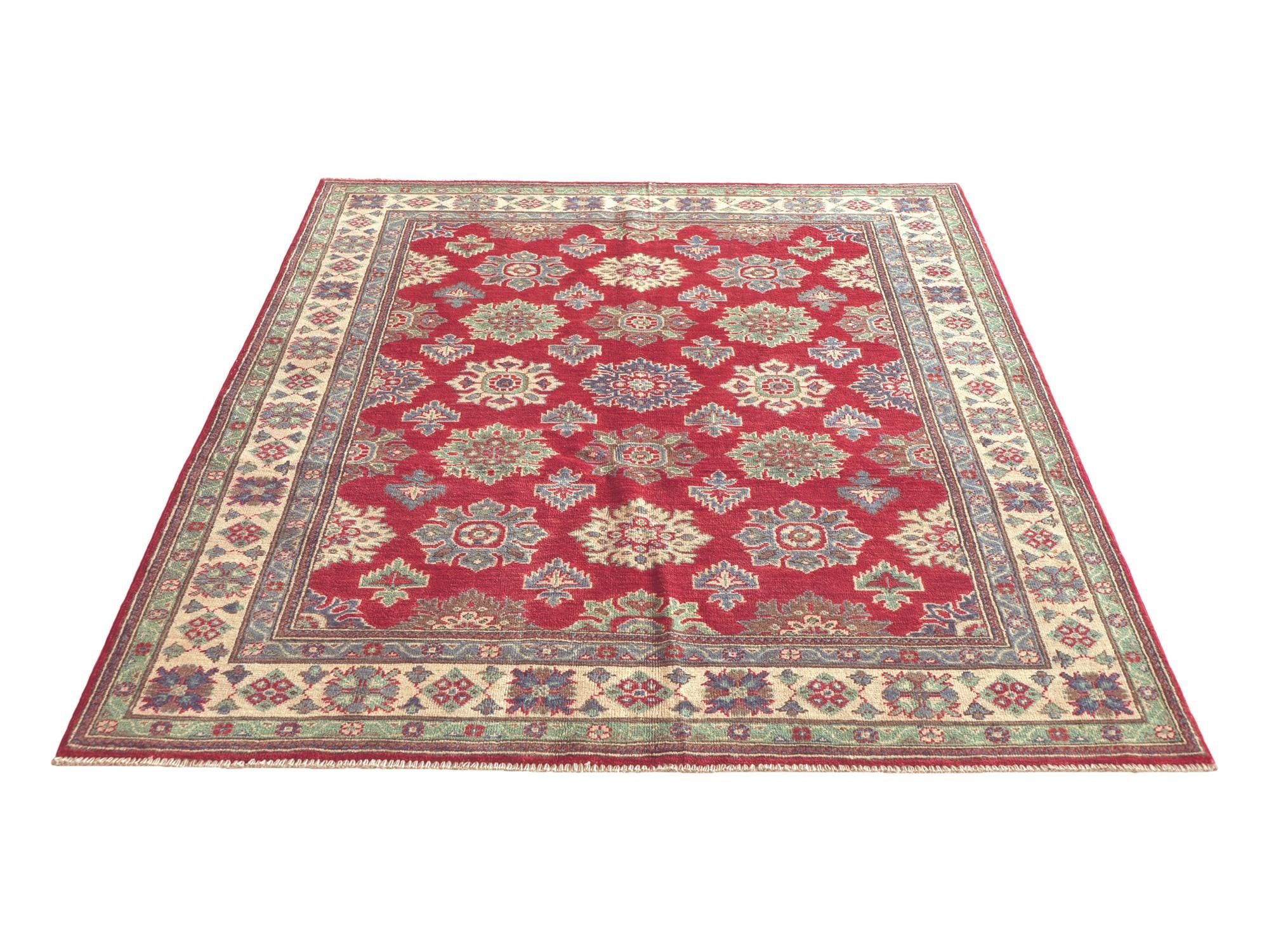160cm x 210cm Hand Knotted Kazak Rug