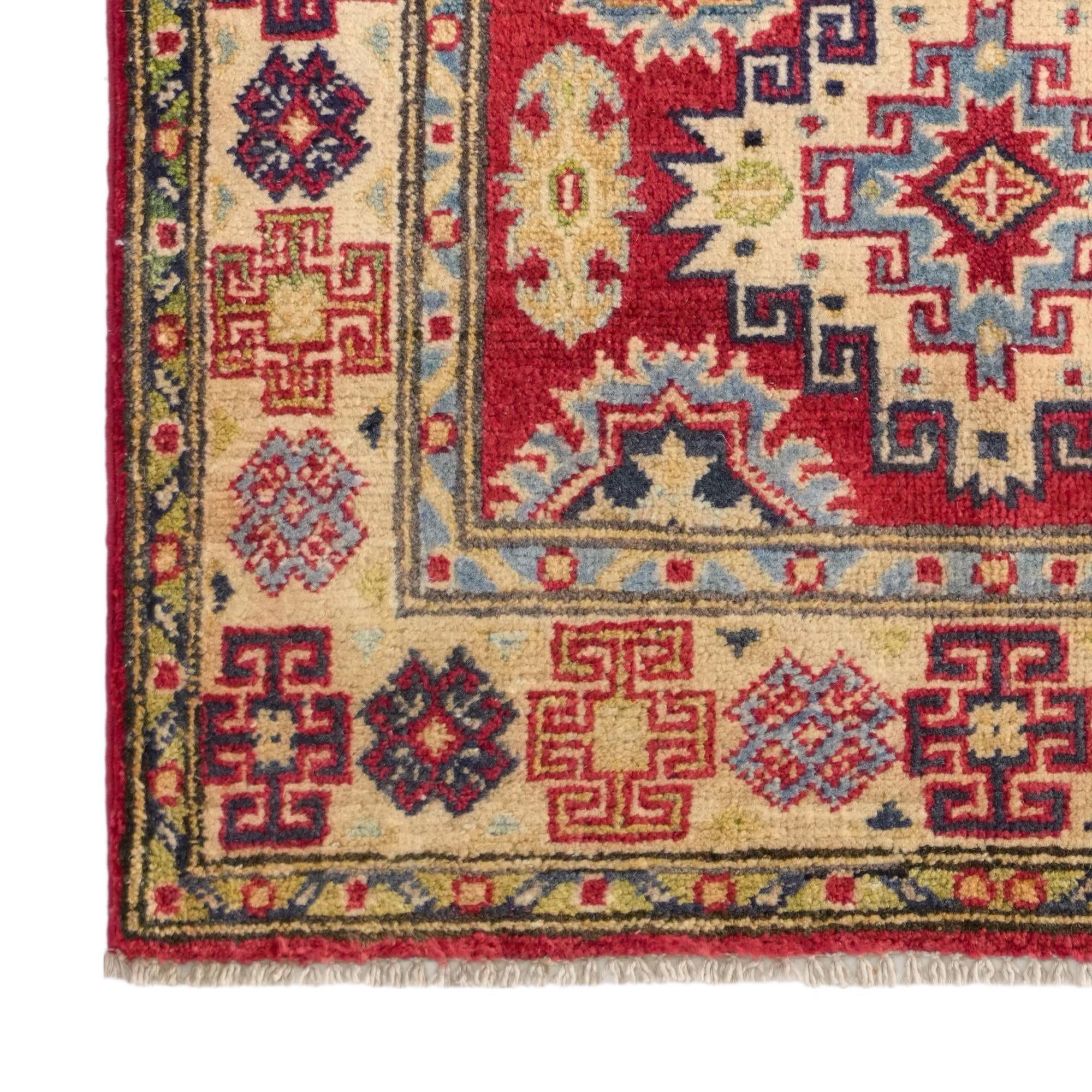 80cm x 125cm Handgeknüpft Kazak Teppich
