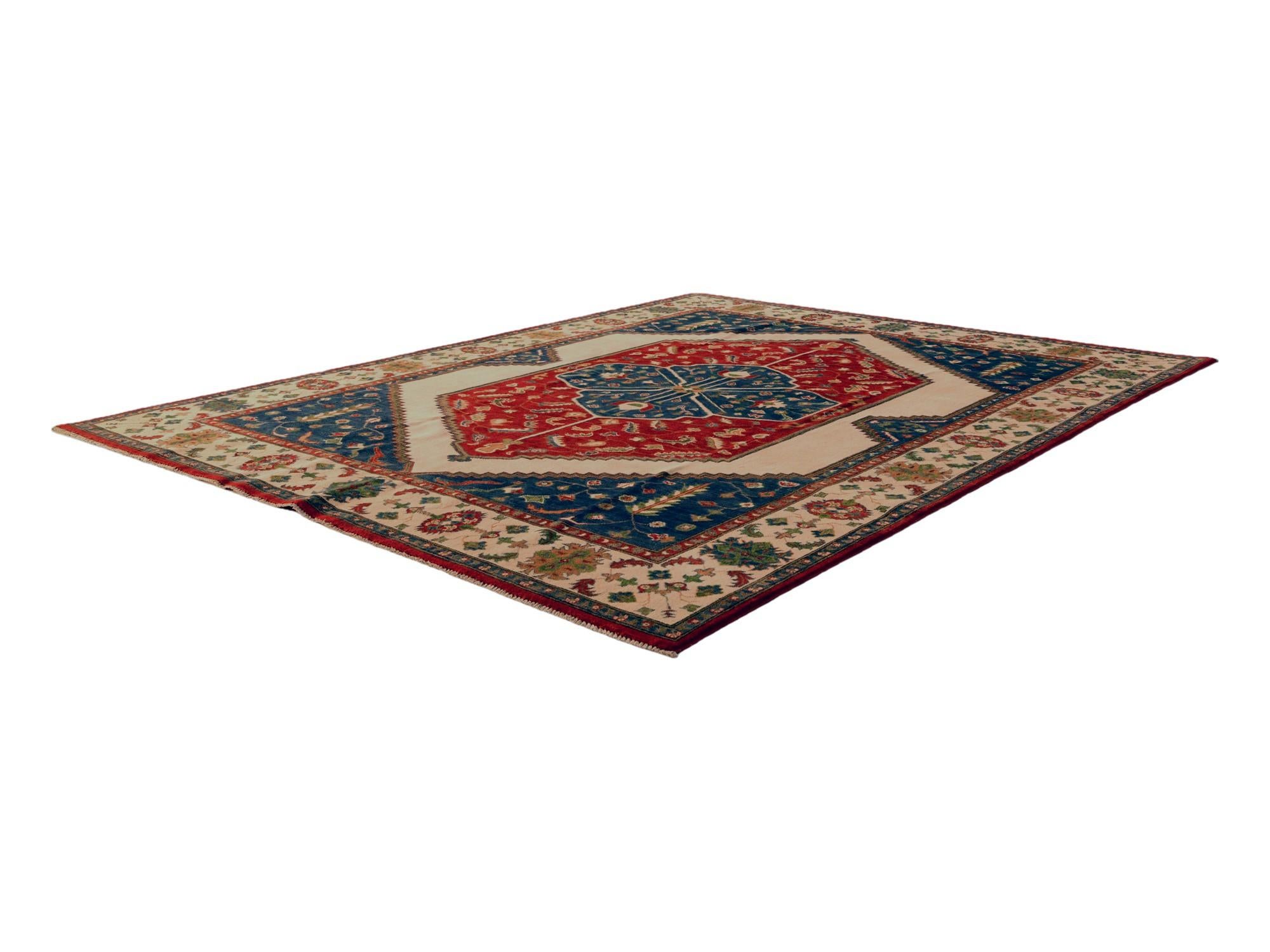 7' 11 x 9' 11 Hand Knotted Kazak Rug