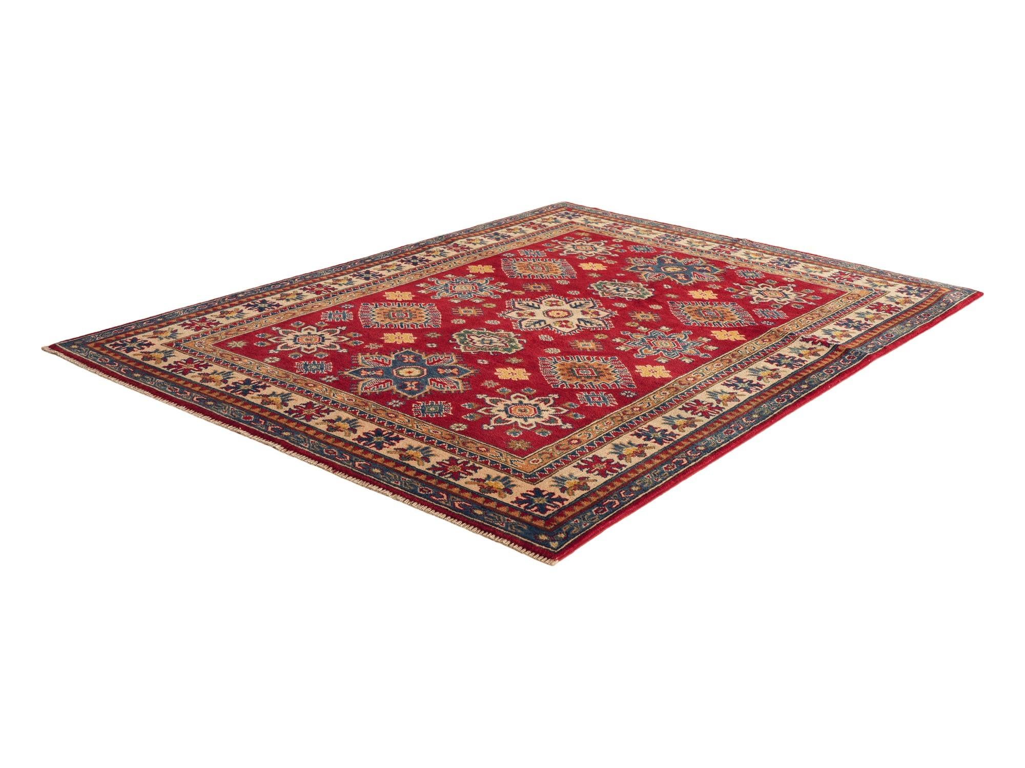 Detail image 4 of 12: 5' 1 x 6' 11 Hand Knotted Kazak Rug