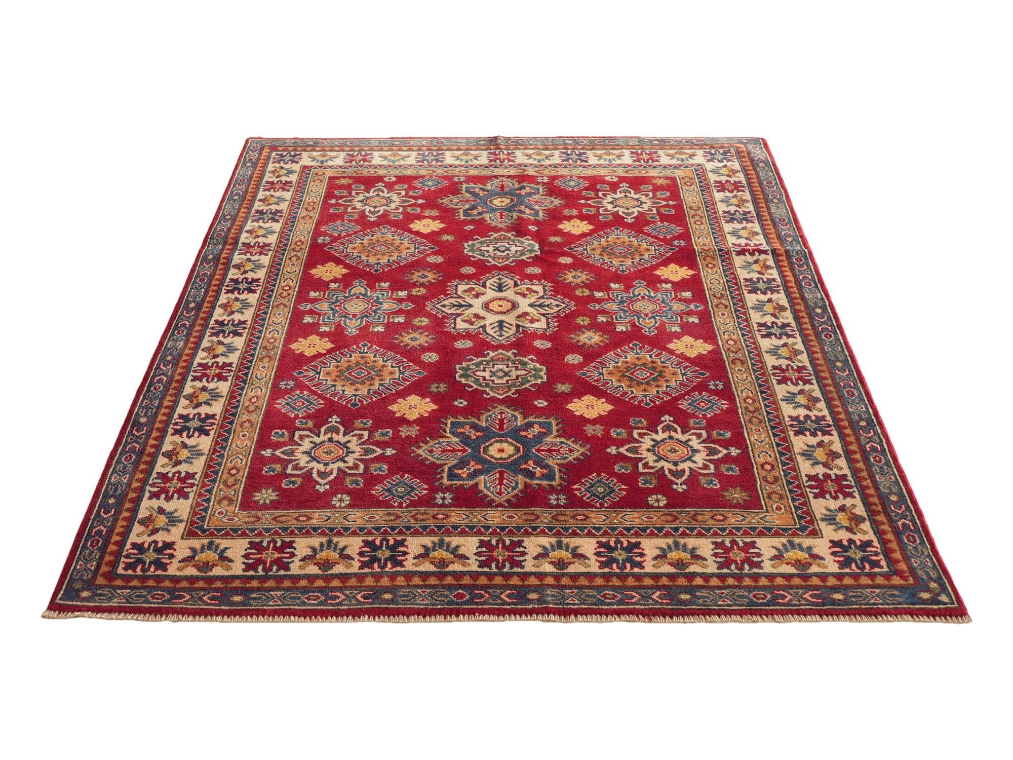 Detail image 5 of 12: 5' 1 x 6' 11 Hand Knotted Kazak Rug