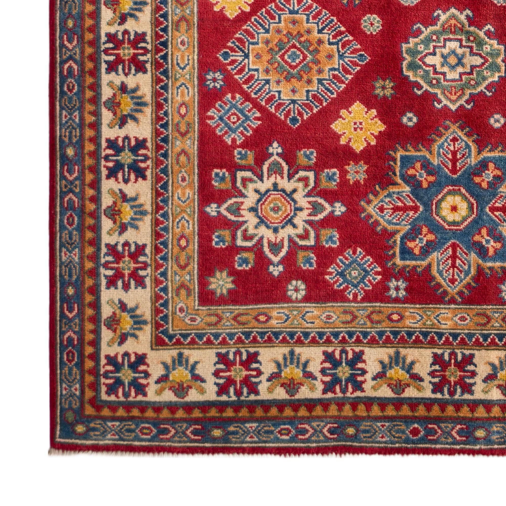 Detail image 7 of 12: 5' 1 x 6' 11 Hand Knotted Kazak Rug