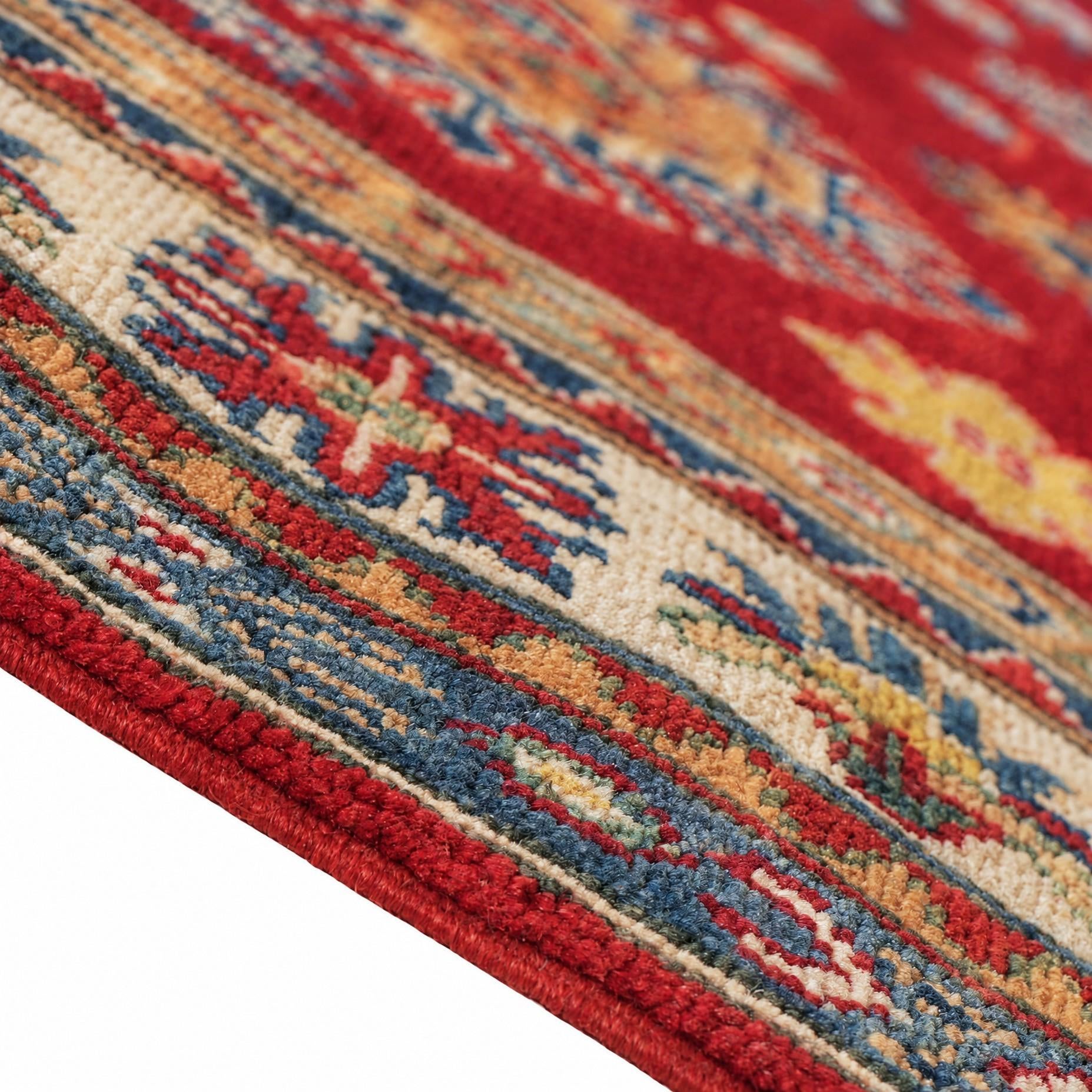 Detail image 8 of 12: 5' 1 x 6' 11 Hand Knotted Kazak Rug