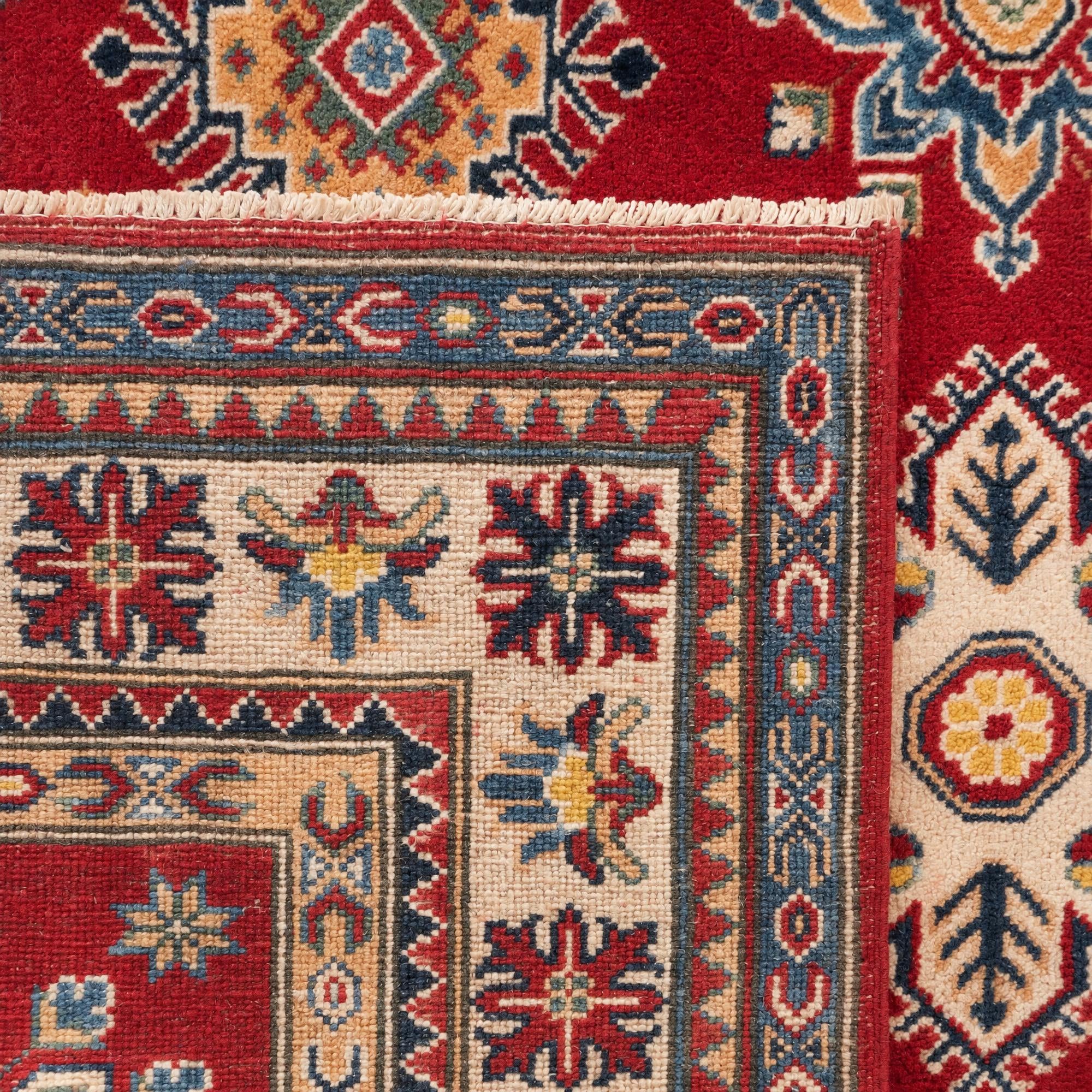 Detail image 12 of 12: 5' 1 x 6' 11 Hand Knotted Kazak Rug