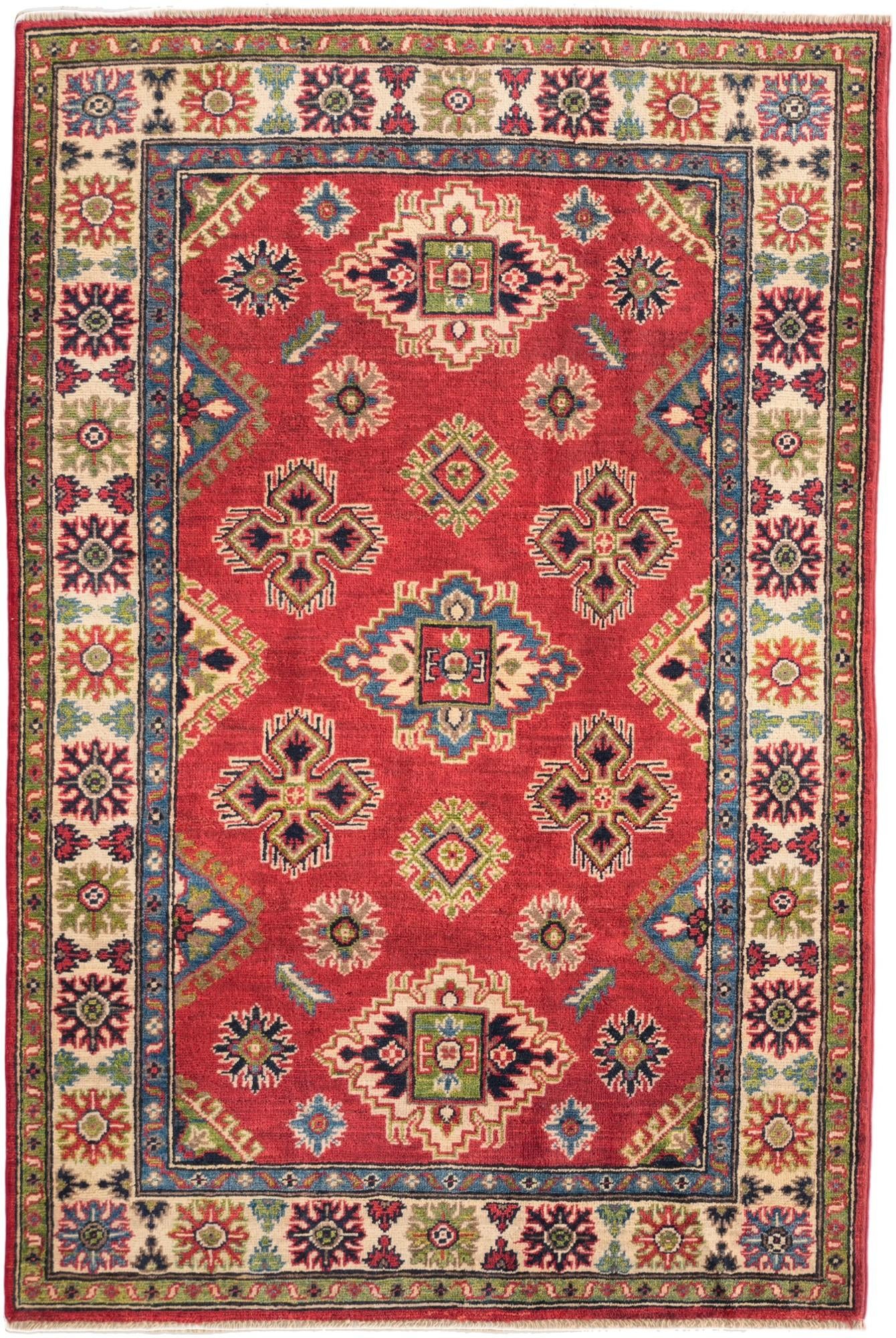 4' x 5' 11 Hand Knotted Kazak Rug