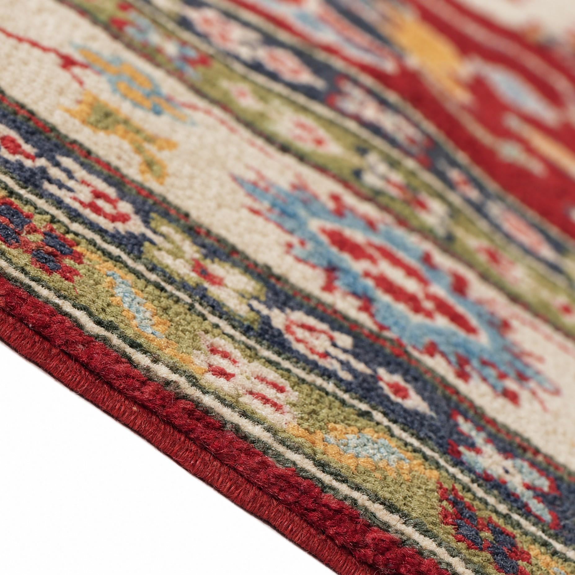 Detail image 8 of 12: 5' 1 x 6' 9 Hand Knotted Kazak Rug