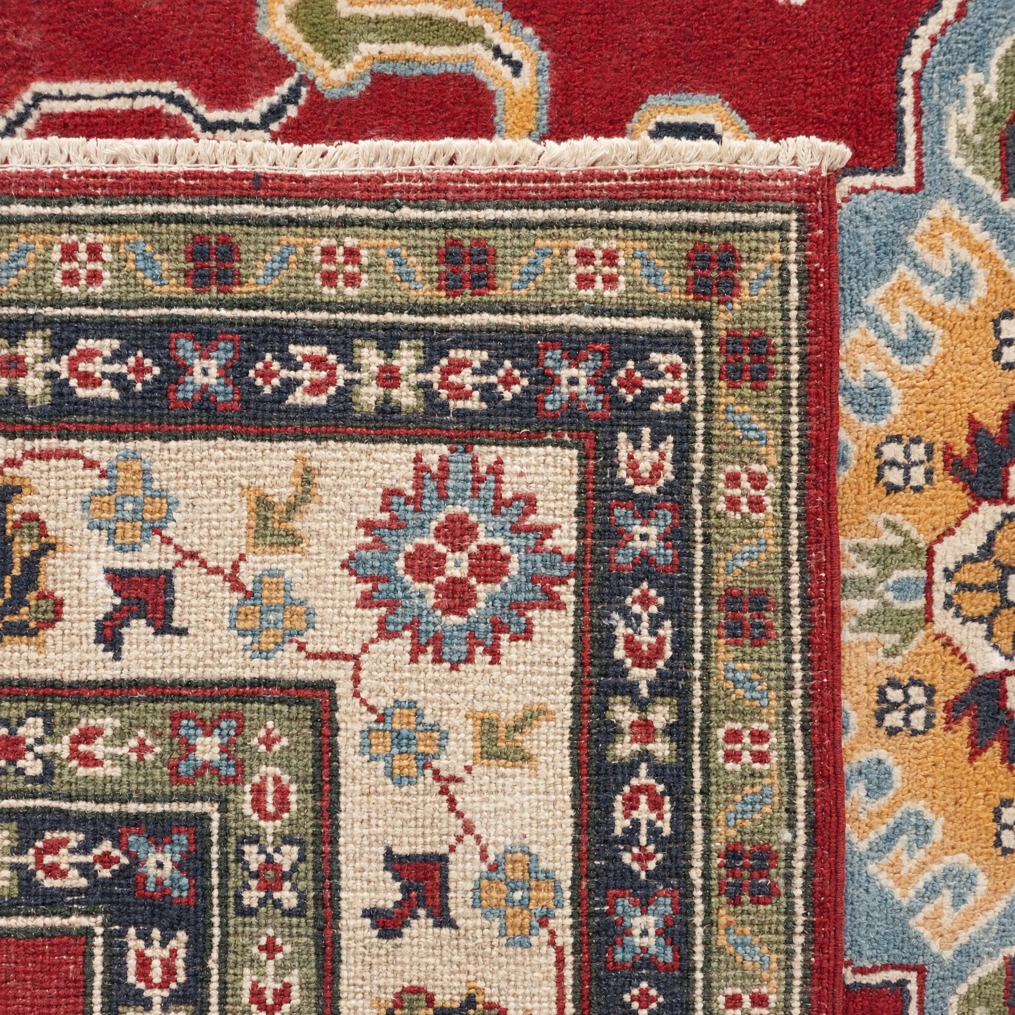 Detail image 12 of 12: 5' 1 x 6' 9 Hand Knotted Kazak Rug